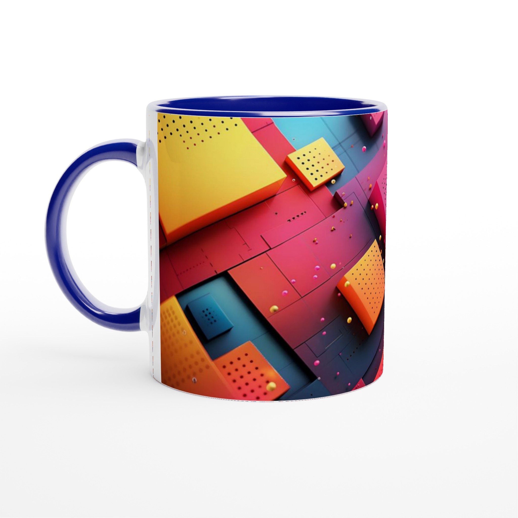 Abstrakt Geometrisk 11oz Keramisk Mugg – Modern Design i Valfri Färg 2 7ee61a86-e4ed-48ae-8eab-d4a813176b30