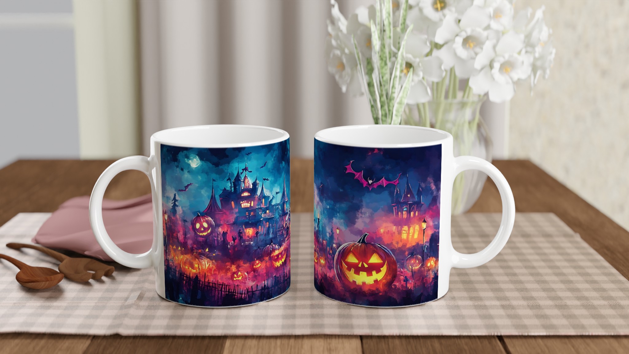 Mystisk Halloweennatt Keramikmugg – Spöklik Design i Livfulla Färger för Din Favoritdryck 10 7f00c688-1582-47f5-bdc0-a5305d04e713
