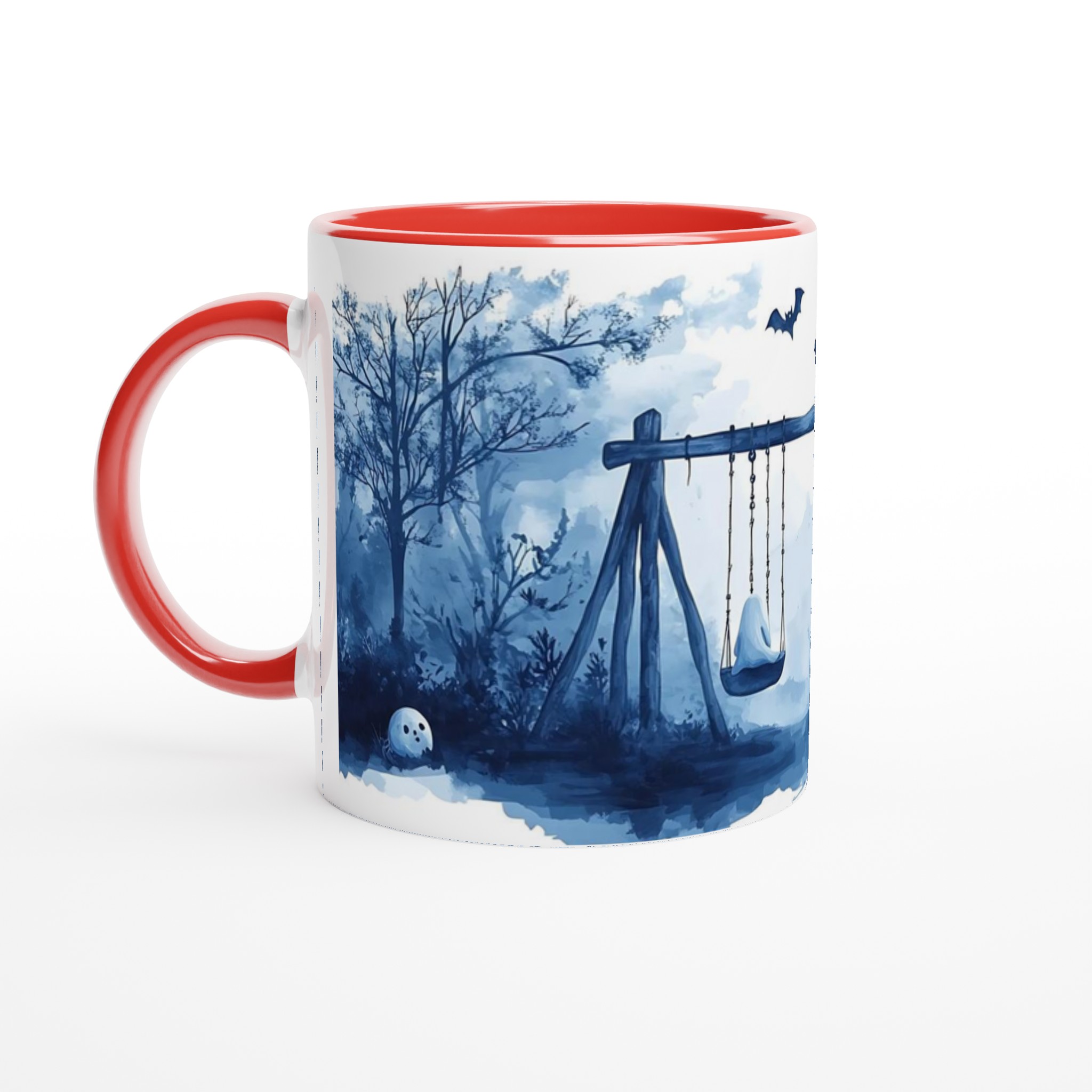 Mystisk Månesken Mugg – Spökliknande Motiv på 11oz Keramik, Välj Din Favoritfärg! 5 7f25fe82-1c9e-4fca-9434-c16268710382