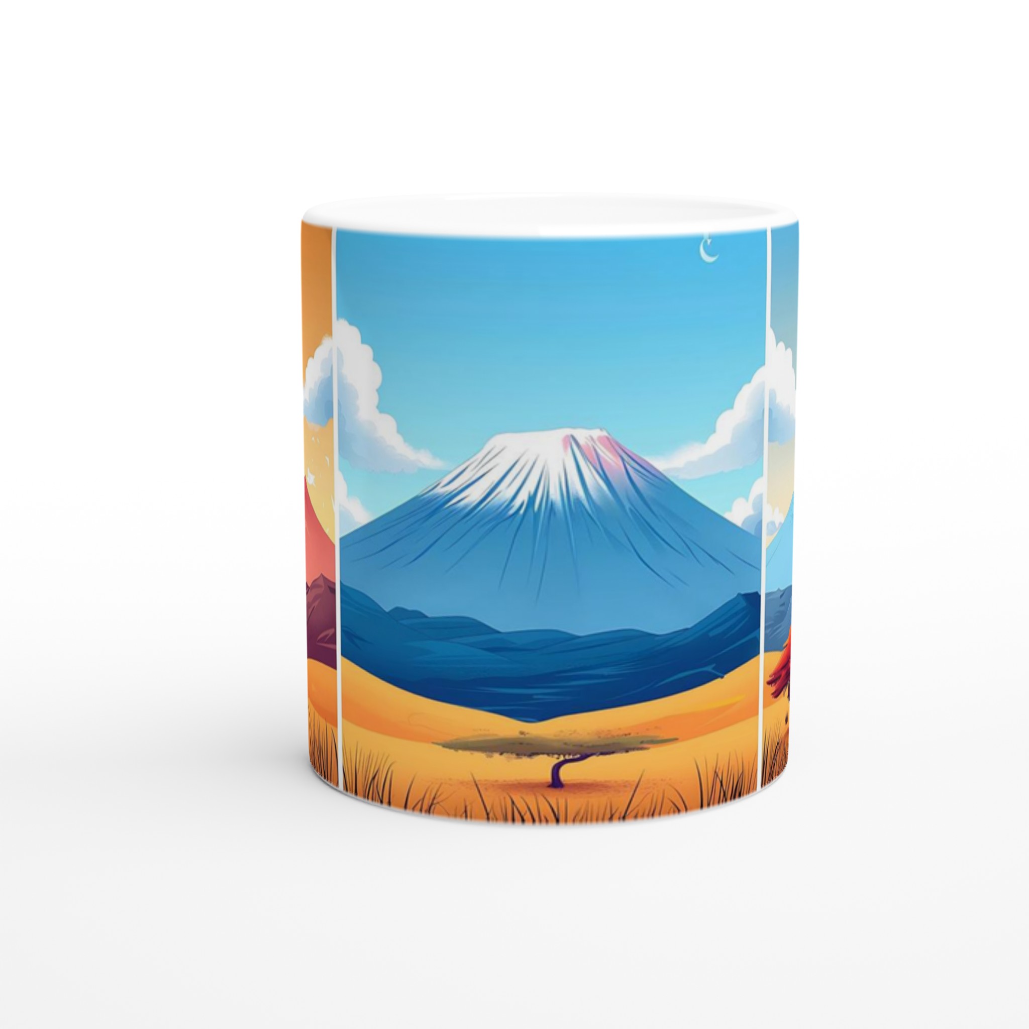 Minimalistiska Japanska Bergsmuggar – 11oz Keramikmugg i ditt val av sju livfulla färger 8 7f30bf07-60ac-42e5-8c80-4684ded70d39