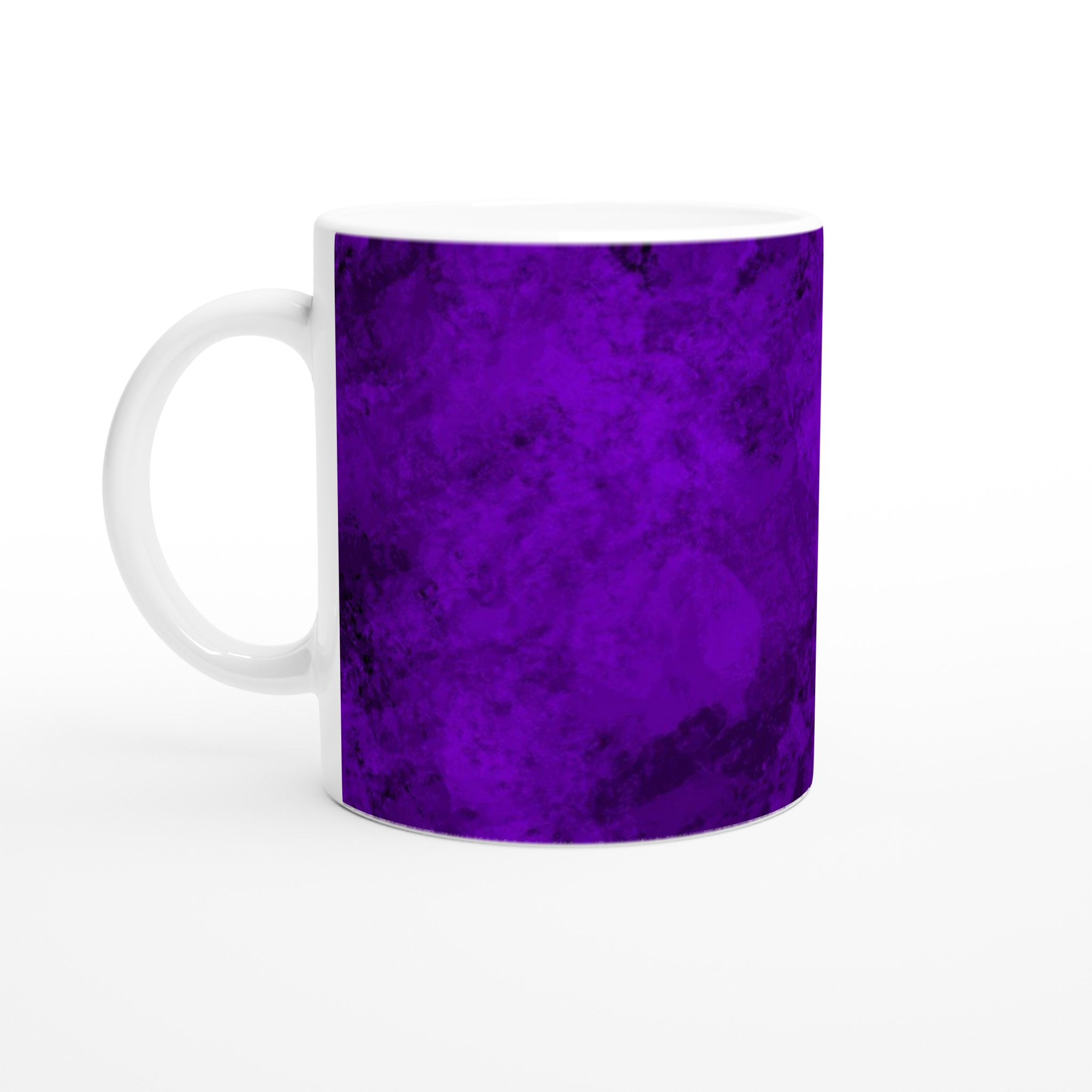 Vit 11oz keramisk mugg med djup lila konstnärlig textur – välj bland sju färgstarka keramiska nyanser 1 7f56e03a-6ddb-4abf-82d5-74925377c6cd