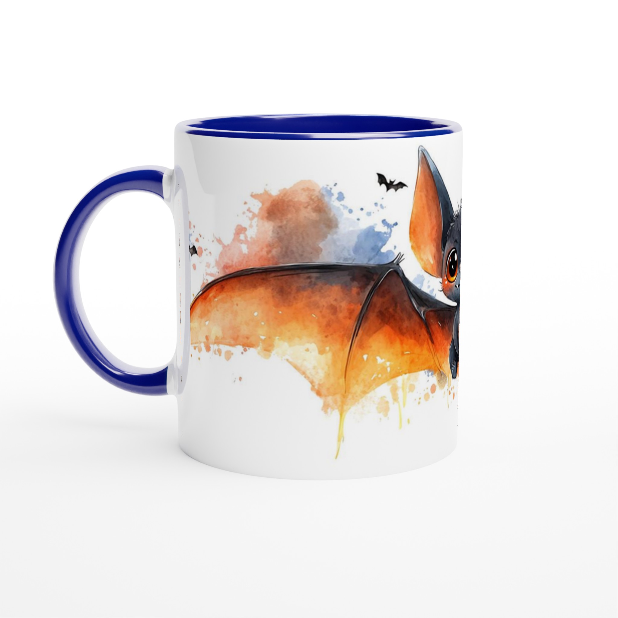 Söt Vattenfärg Fladdermus Mugg - Halloween Kaffekopp med Lekfull Design & Valfri Färg 2 7f854715-2d5c-4b36-8ad2-3dfad126c118