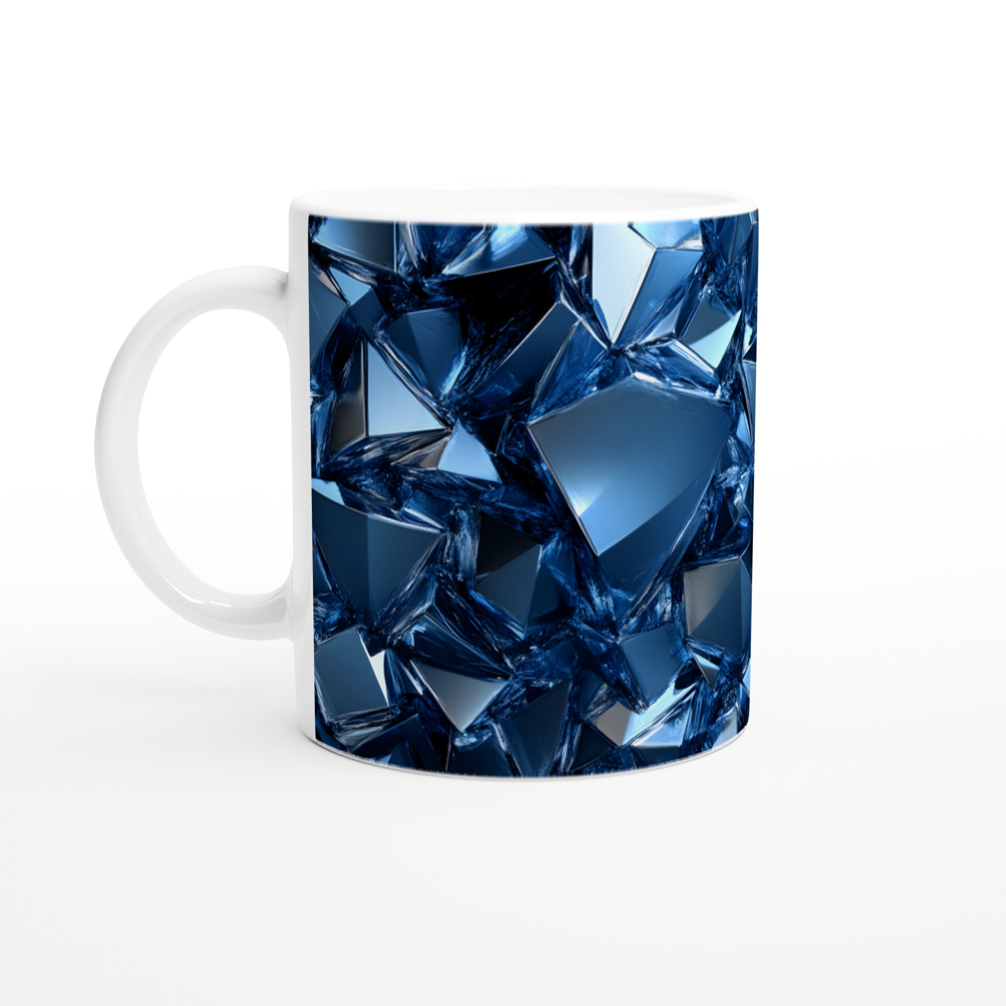 Djupblå Kristallmugg – 11oz Keramisk Mugg med Glittrande Geometrisk Design i Valfri Färg 1 7f8723b9-811f-45af-b62a-1ed8467094a0