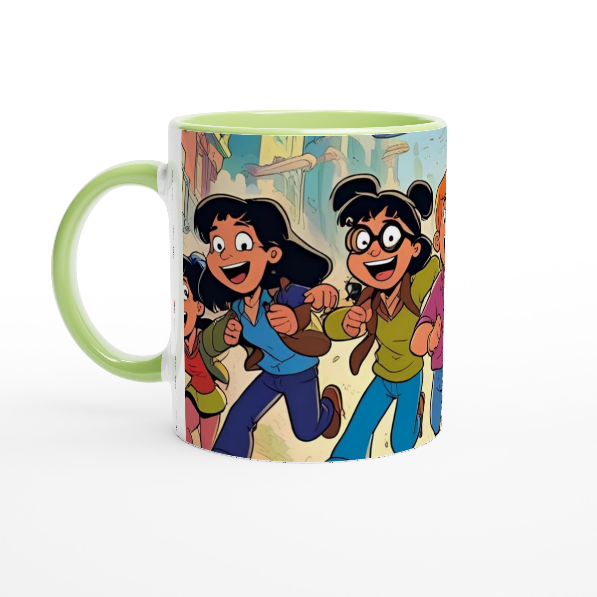 Vit 11oz keramisk mugg med livfull illustrerad design – välj din keramiska favoritfärg 7 7f8fd3a1-c3ce-48a4-9d67-e843561ff946