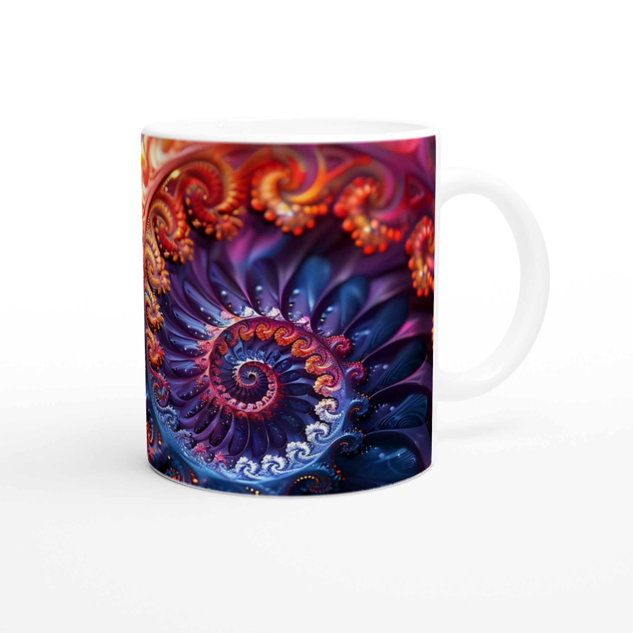Abstrakt Spiral Keramikmugg - 11oz Färgexplosion för Din Kaffe- eller Testund 9 7f905f11-3749-4a58-a020-a93697007f6d