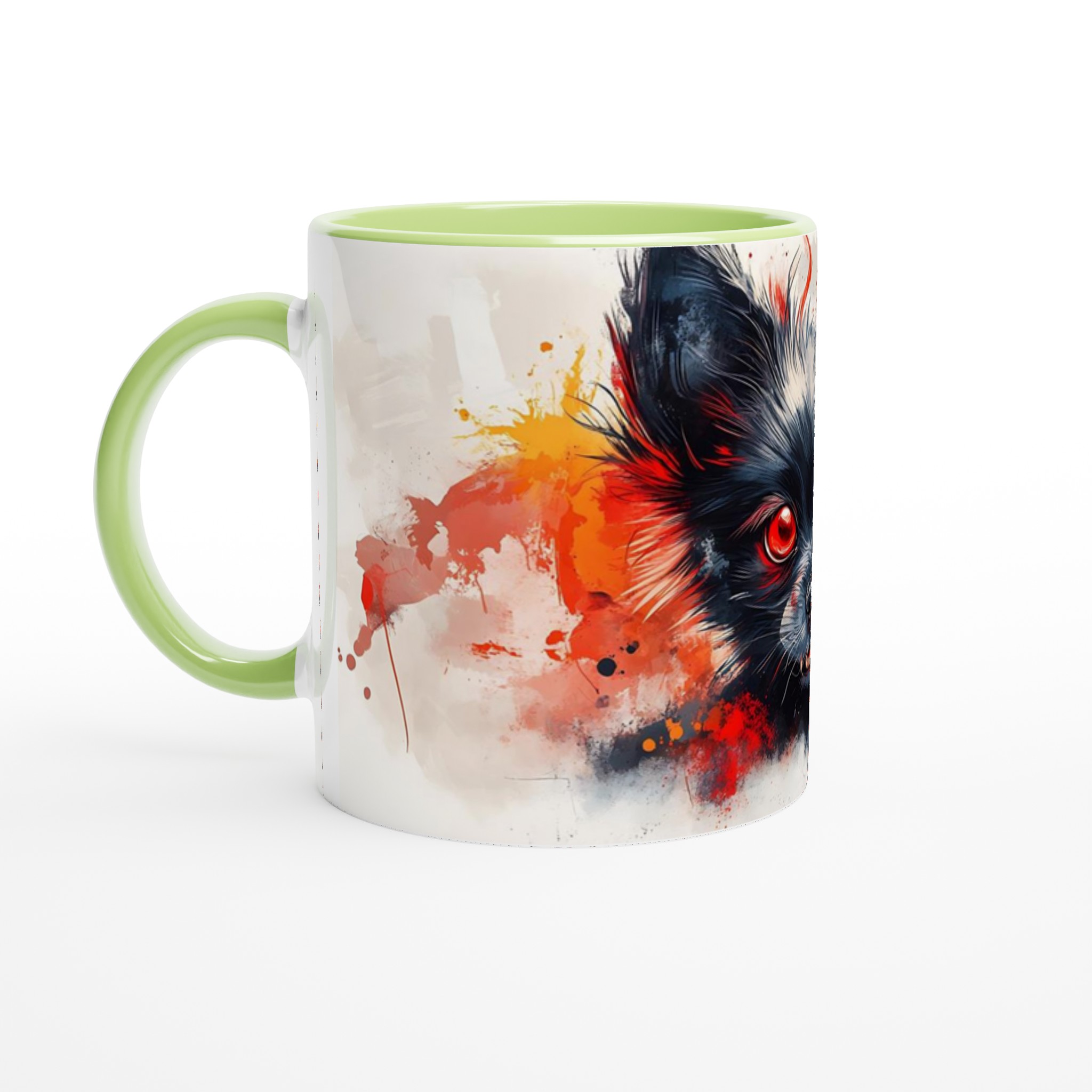 Mystisk Svart Chihuahua Mugg – Unik Design med Blodröda Ögon och Fladdermusmotiv 7 7fae3f18-6f23-42bb-abf1-83e375ba2db6
