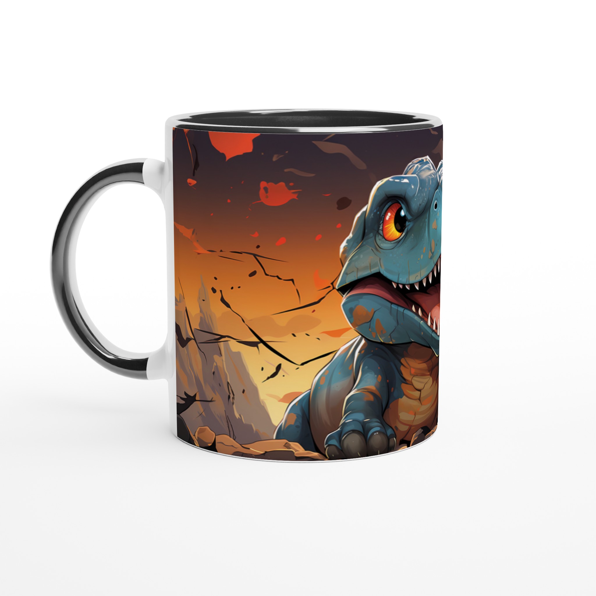 T-Rex Äventyr 11oz Keramisk Mugg – Färgglad Dinosaurie Illustration i Valfri Färg! 4 7fb5ad82-d981-41b9-85cd-fb255d679e7b