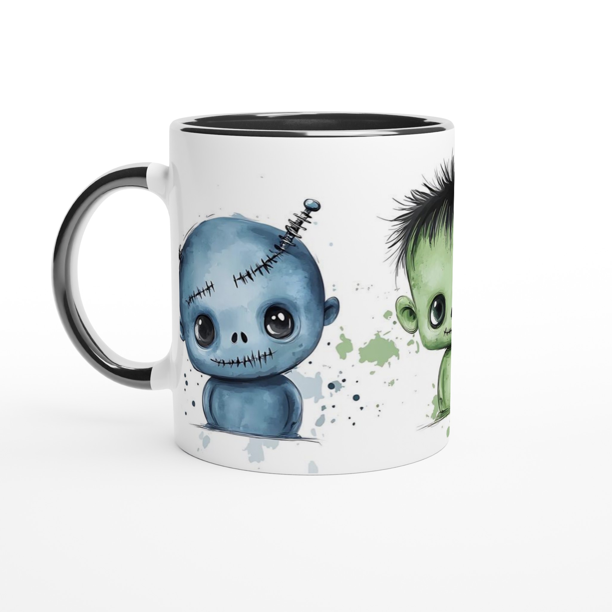 Söta Monster Vattenfärgsmugg – 11oz Keramisk Mugg för Kaffe & Te i Flera Färgval 4 800081b2-00f9-4585-82b4-2011987cbc09