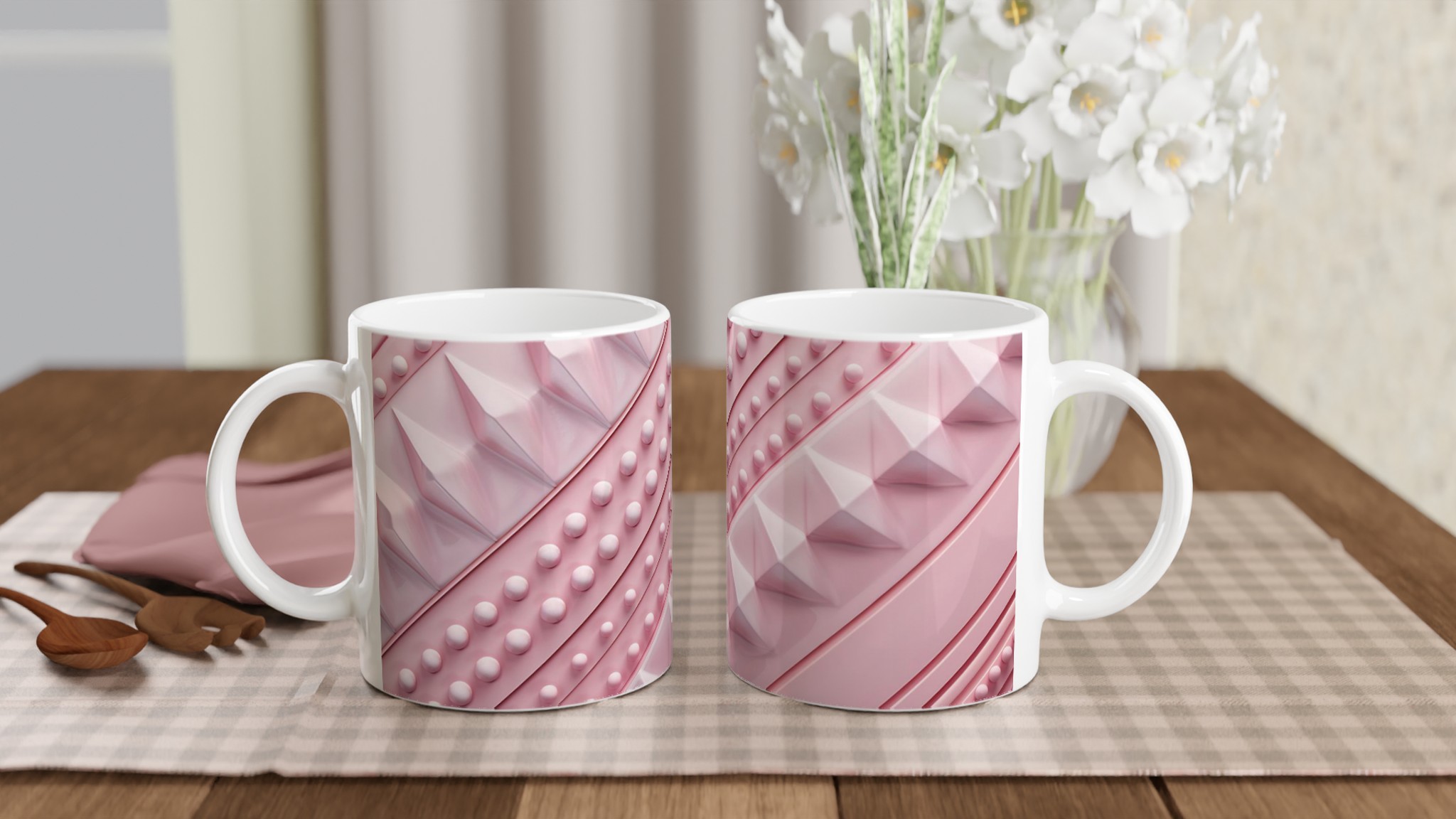 Pastellrosa 11oz Keramisk Mugg - Välj din färg och designa din unika stil 10 8003fe07-a1a0-4aa3-90e6-420df6fa4b45
