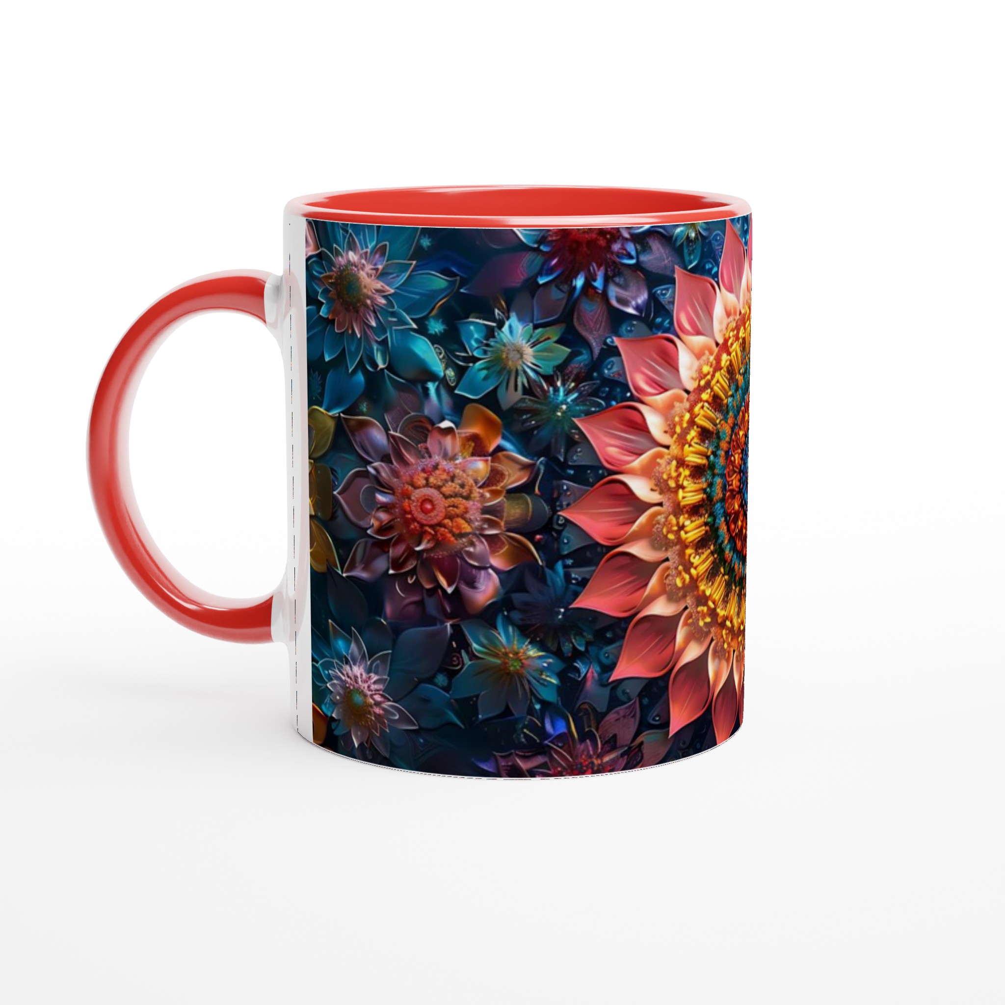 Kosmisk Blomsterglädje Keramikmugg - 11oz Mandala-Inspirerad Kaffekopp i Valfri Färg 5 8014045b-1ad8-408d-b4d0-8710f91069b7