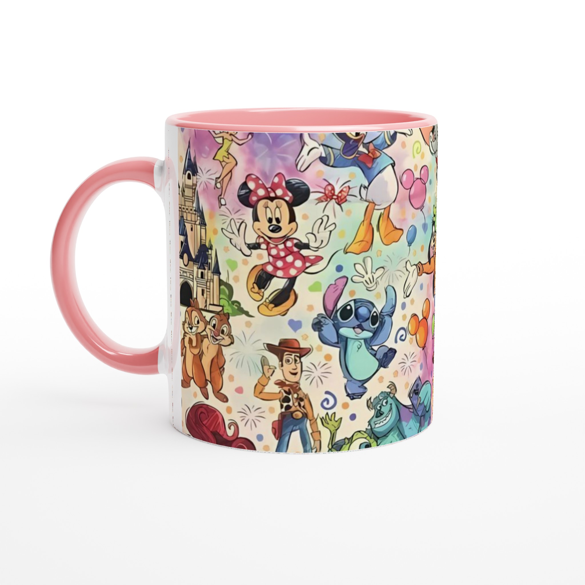 Vit 11oz keramisk mugg med lekfulla Disney-ikoner i livfulla färger 6 80a09af6-6d32-4ccb-b454-bd547f62d61b