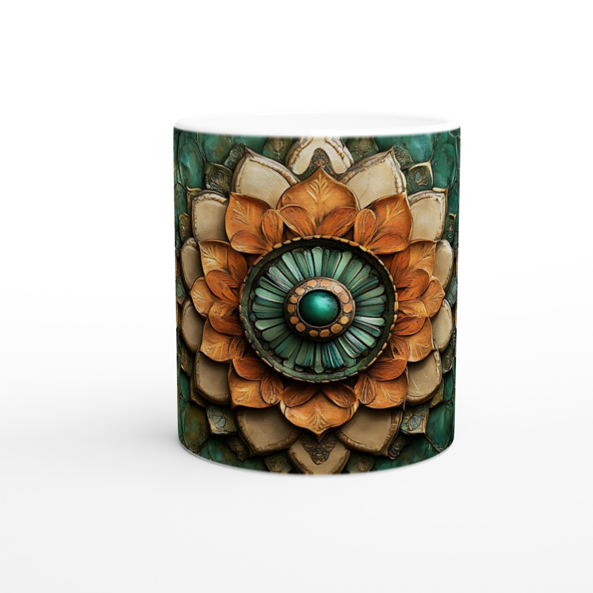 Koppar & Turkos Mandala Mugg - Välj din färg! 8 80bda3f5-66d0-4660-845c-c7d839165eaa