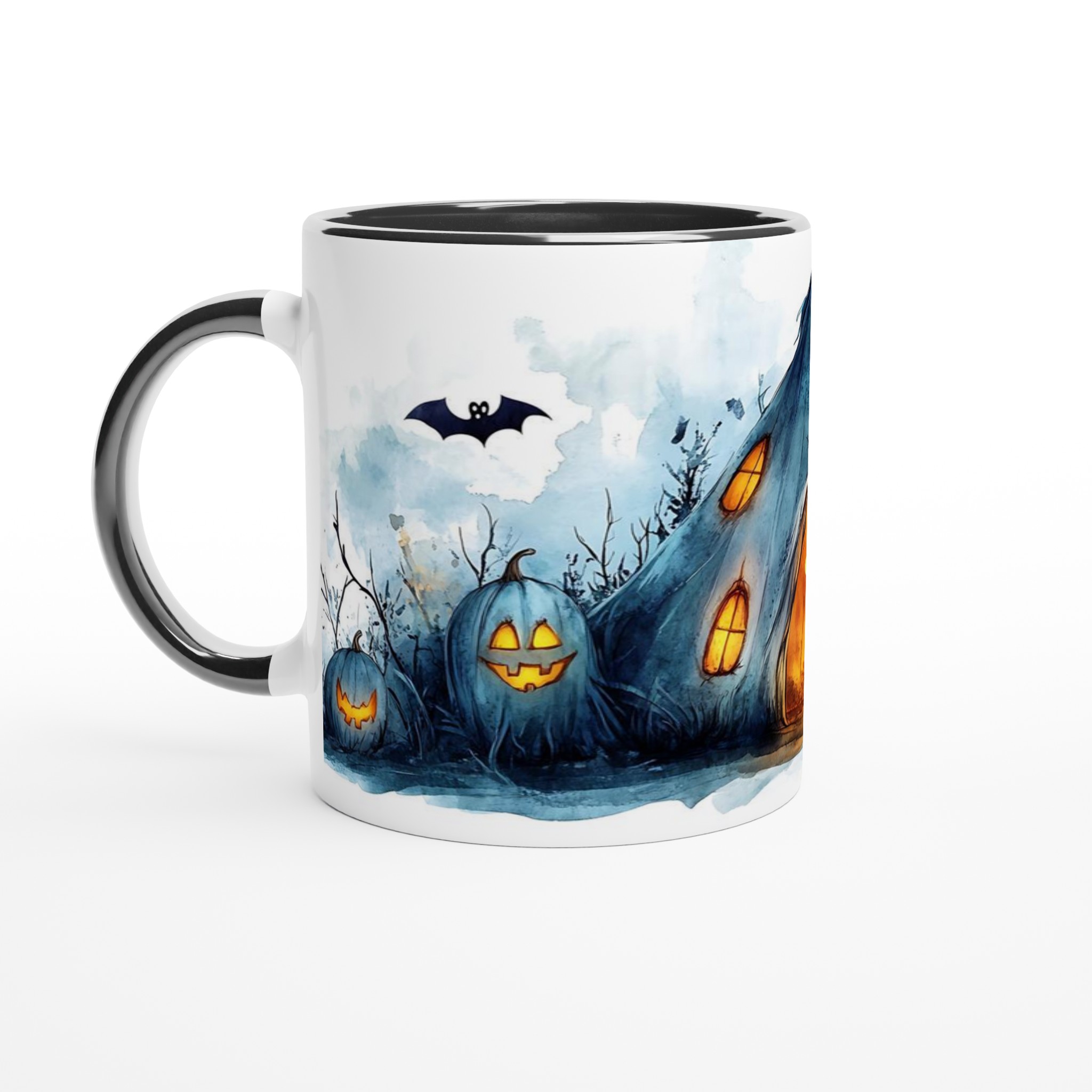 Spooky Halloween Camp Watercolor Mugg - 11oz Keramisk Mugg för Mysiga Höstkvällar 4 80dae4e8-b103-45ac-ab85-e4779f2e29c8