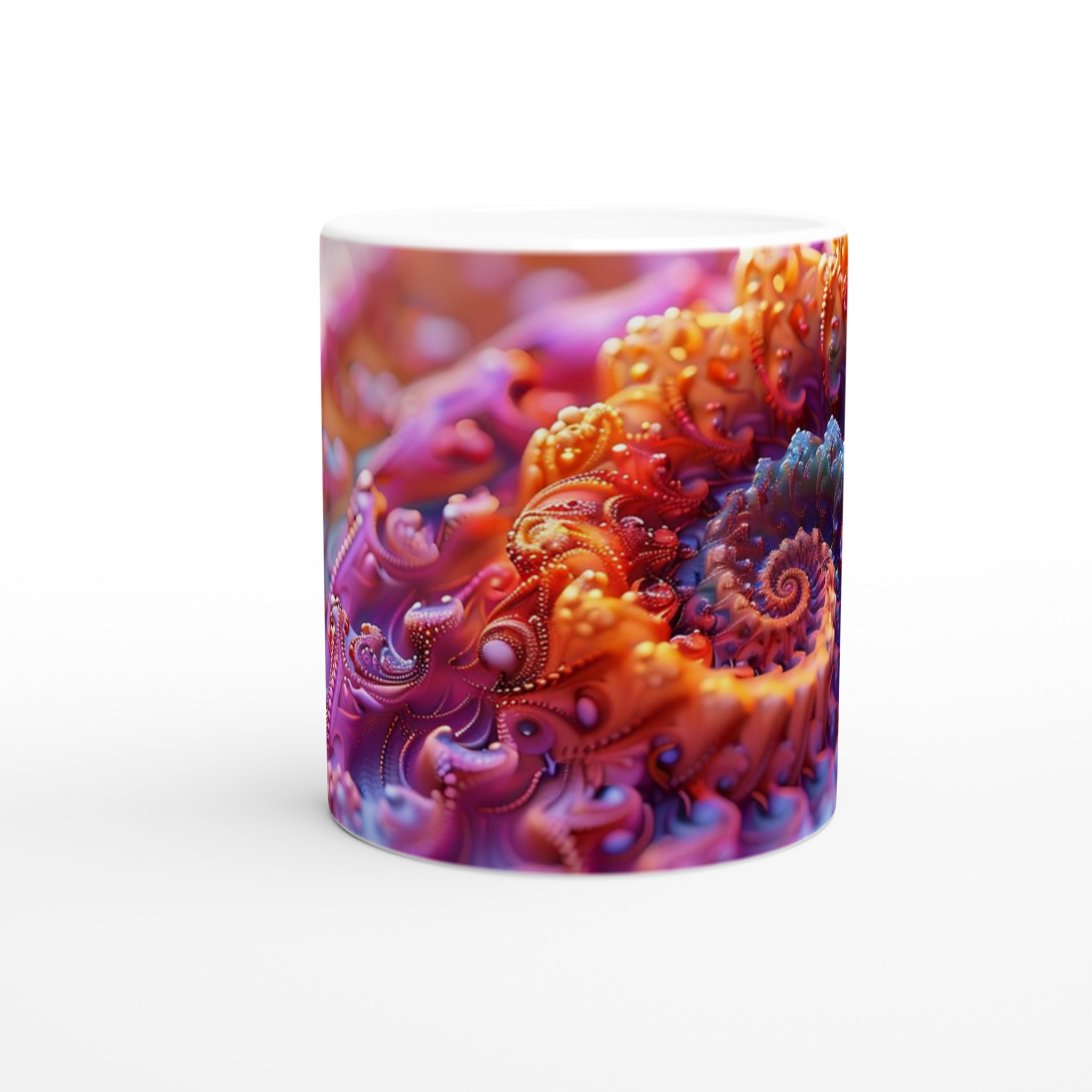 Abstrakt Spiral Keramikmugg - 11oz, Välj Bland 7 Levande Färger 8 80e65024-12c0-4e4c-be8c-c95b391810ce