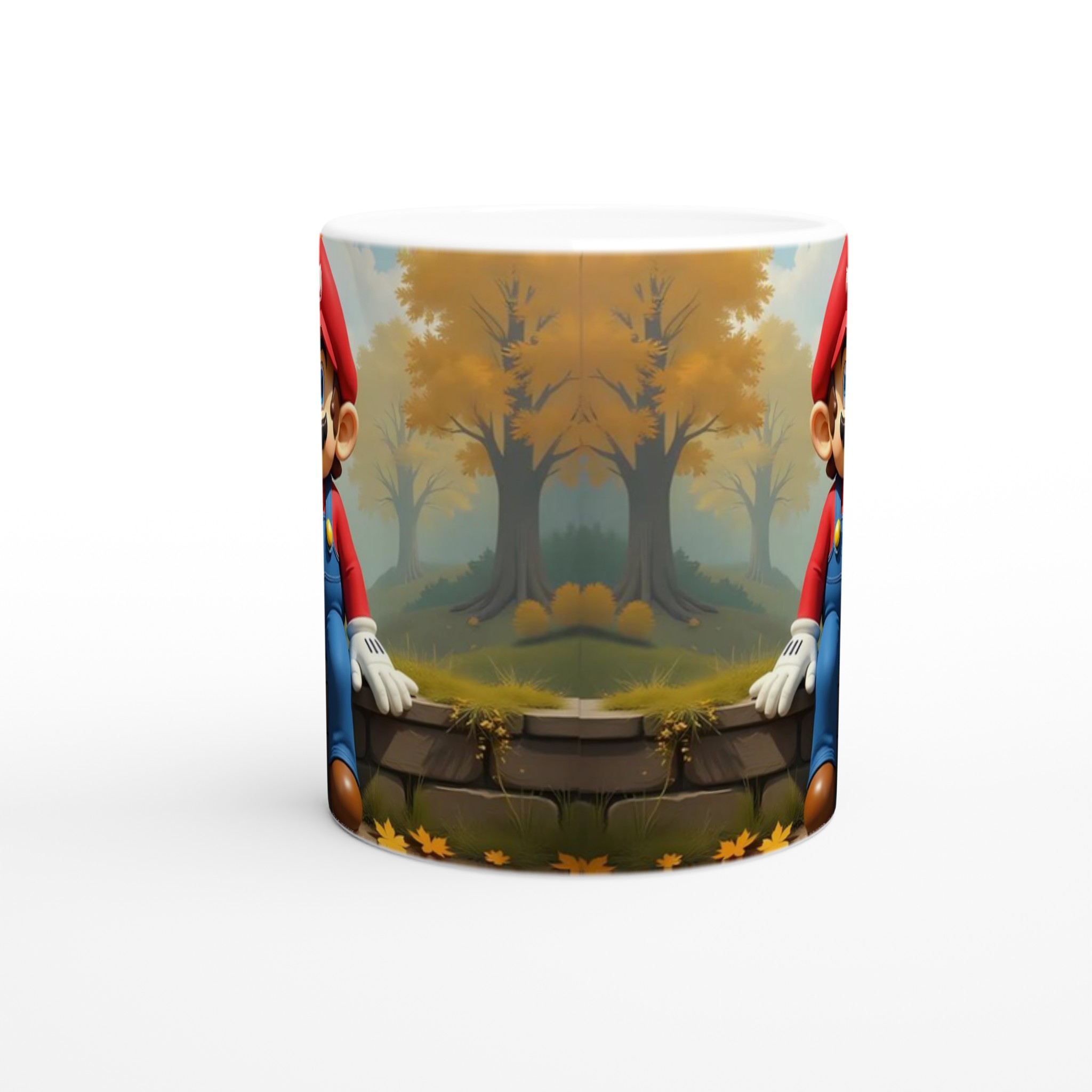 Vit 11oz keramisk mugg med lekfull höstdesign i flera glada färger 8 81038fd2-160a-4861-b19f-17e8e3f54502
