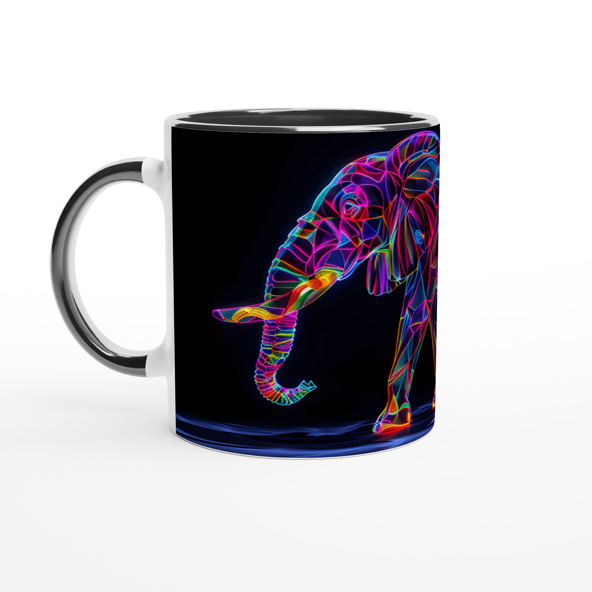 Neon Elefant Design Mugg – Lysande 11oz Keramikmugg i ditt Val av Färg 4 811577ff-5a4c-423e-8054-ca664d6f0550