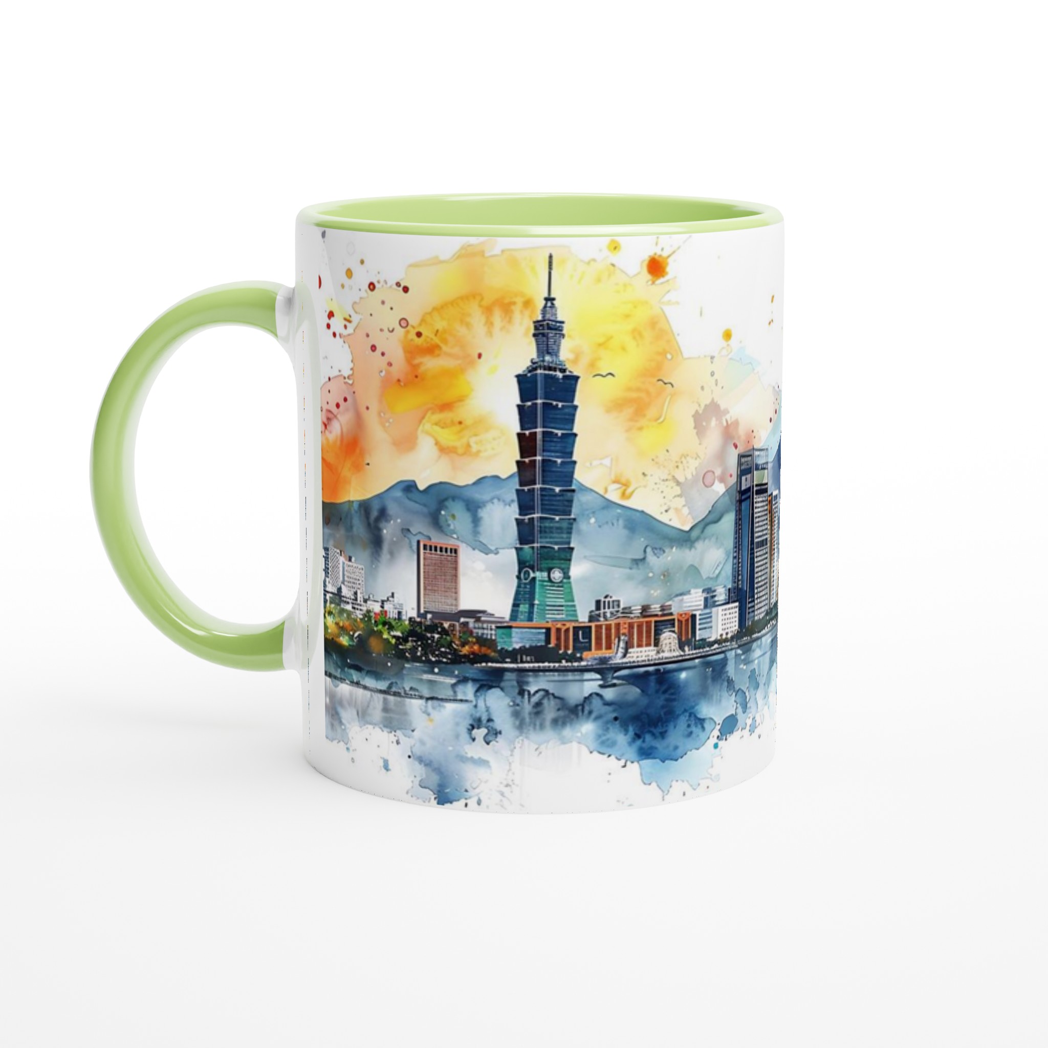 Stilren Keramikmugg - Stadslandskap i Akvarell | 11oz Premium Mugg i Flera Färger 7 8137a582-c73f-40cb-b2bb-7624a85f6233
