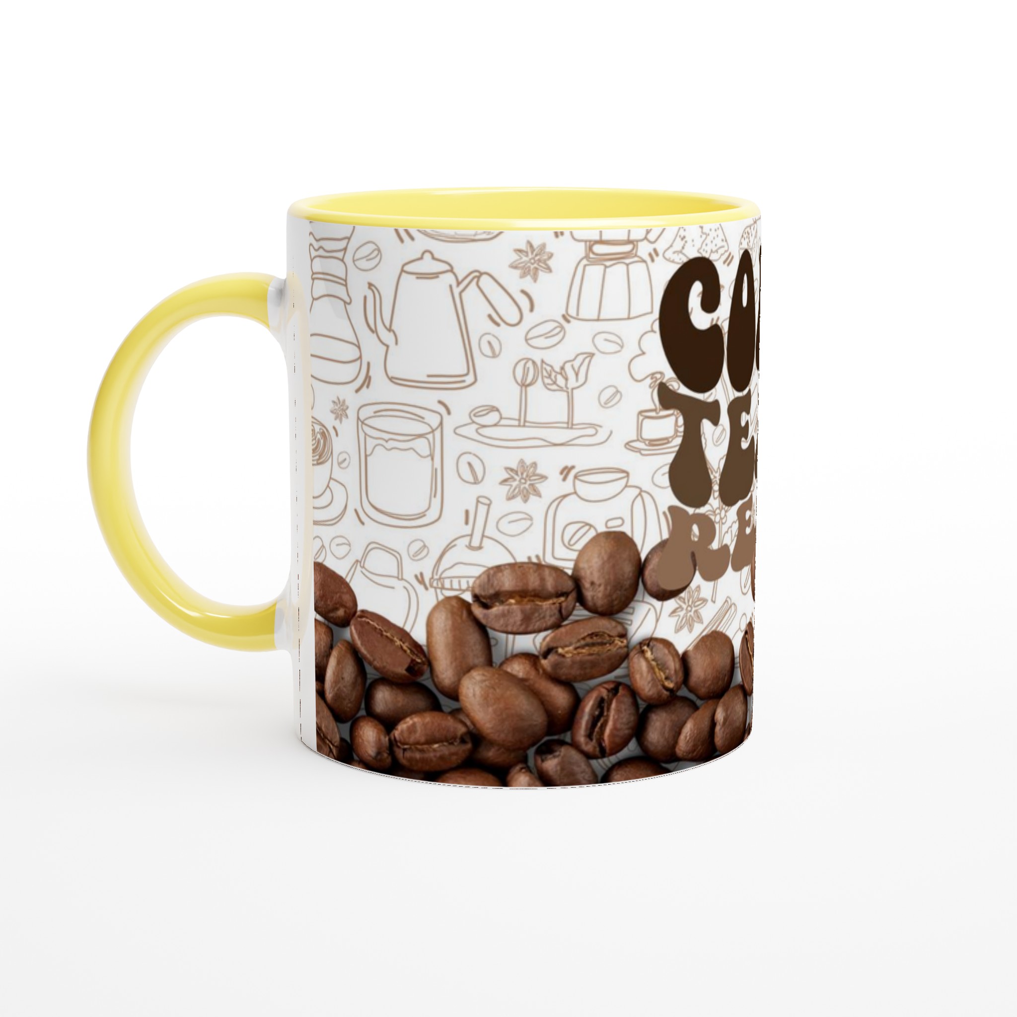 Kaffemugg 'Coffee Teach Repeat' – Inspirerande Lärarmugg i Keramik för Kaffefantasten 3 819119df-1e98-4a39-9de1-bc6fb27f4103