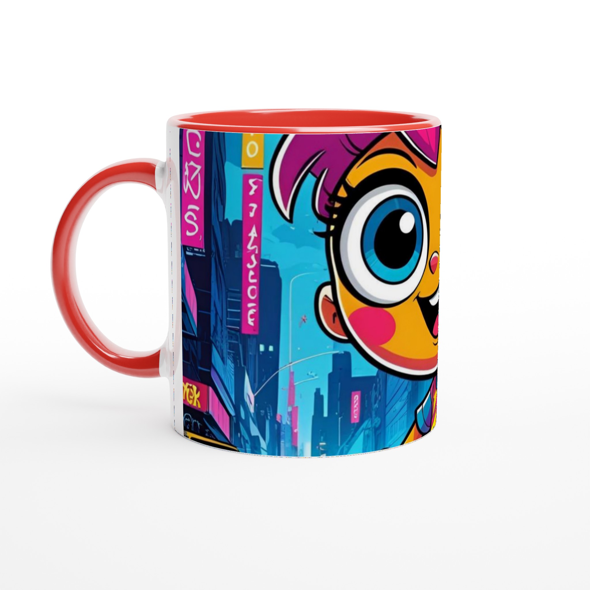 Färgstark 11oz keramisk mugg med lekfull karaktär i flera livfulla färger 5 8195e622-8fc2-4a18-a1e7-343b495fed96