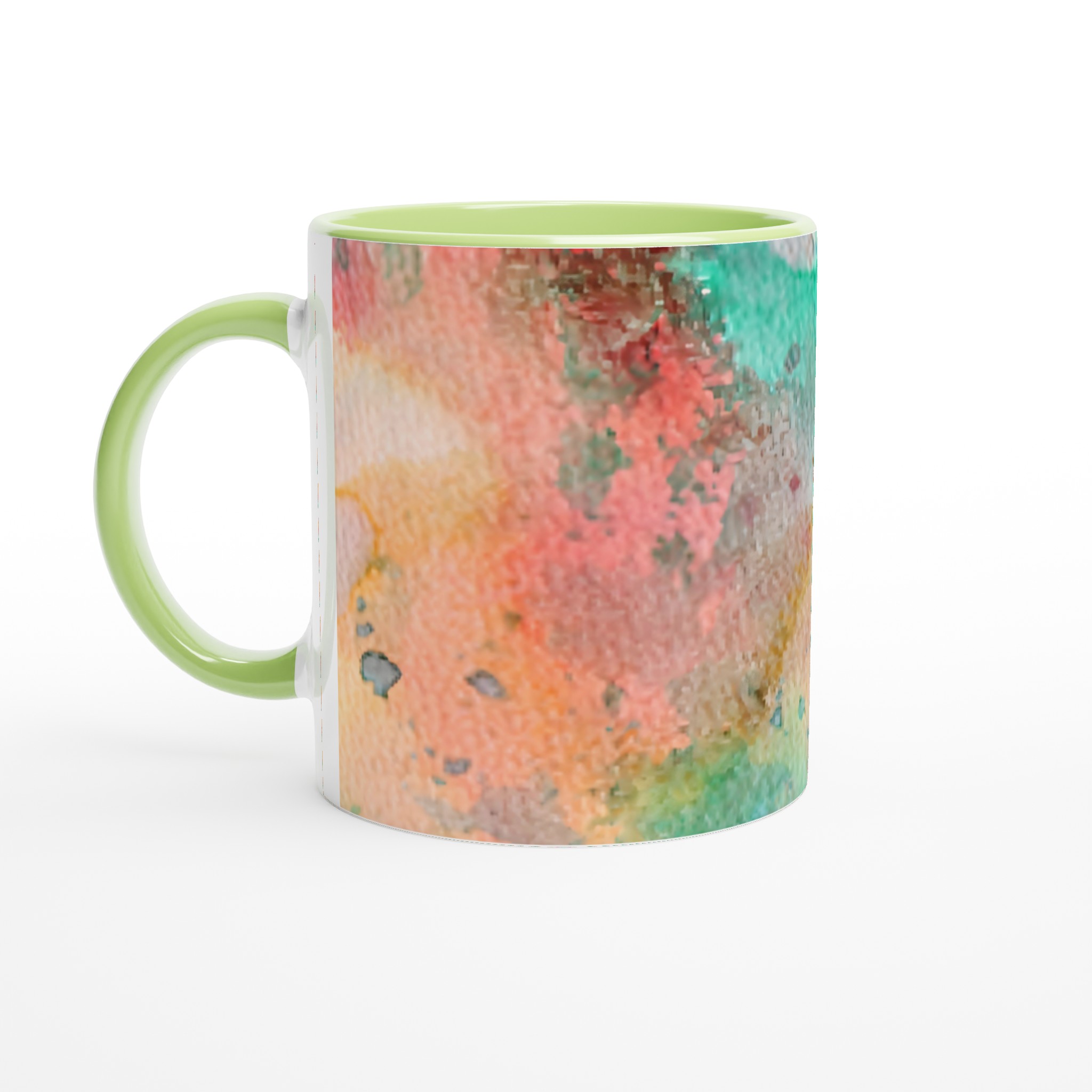 Abstrakt Akvarell Mugg – Färgglad 11oz Keramikmugg i ditt val av 7 nyanser 7 819eb437-9983-40c2-ba8f-882537e182f4