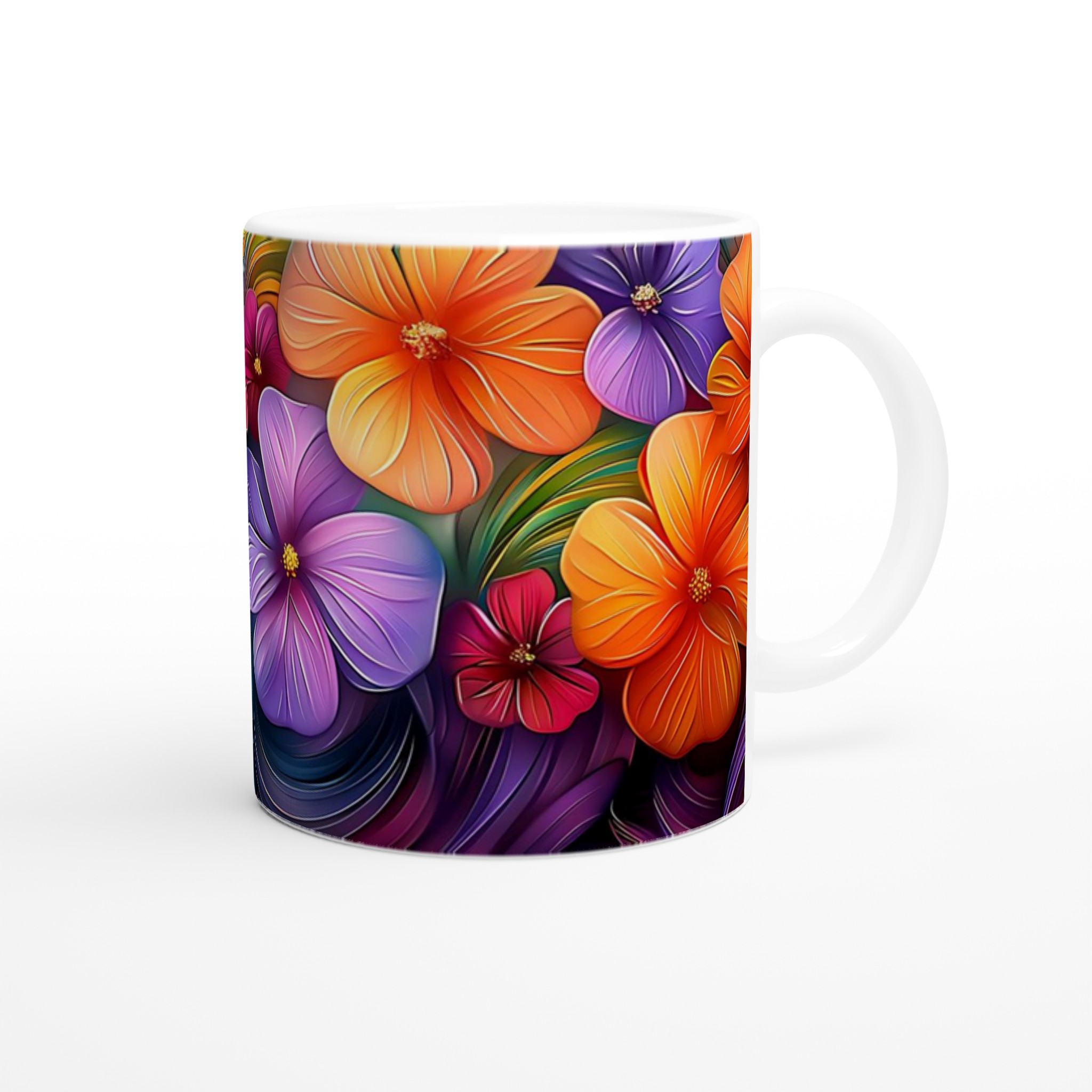Blomstrande Färgexplosion Mugg – 11oz Keramikmugg i ditt val av 7 livfulla nyanser 9 81c972e0-e3f5-4d96-a085-6e3e1a46b648