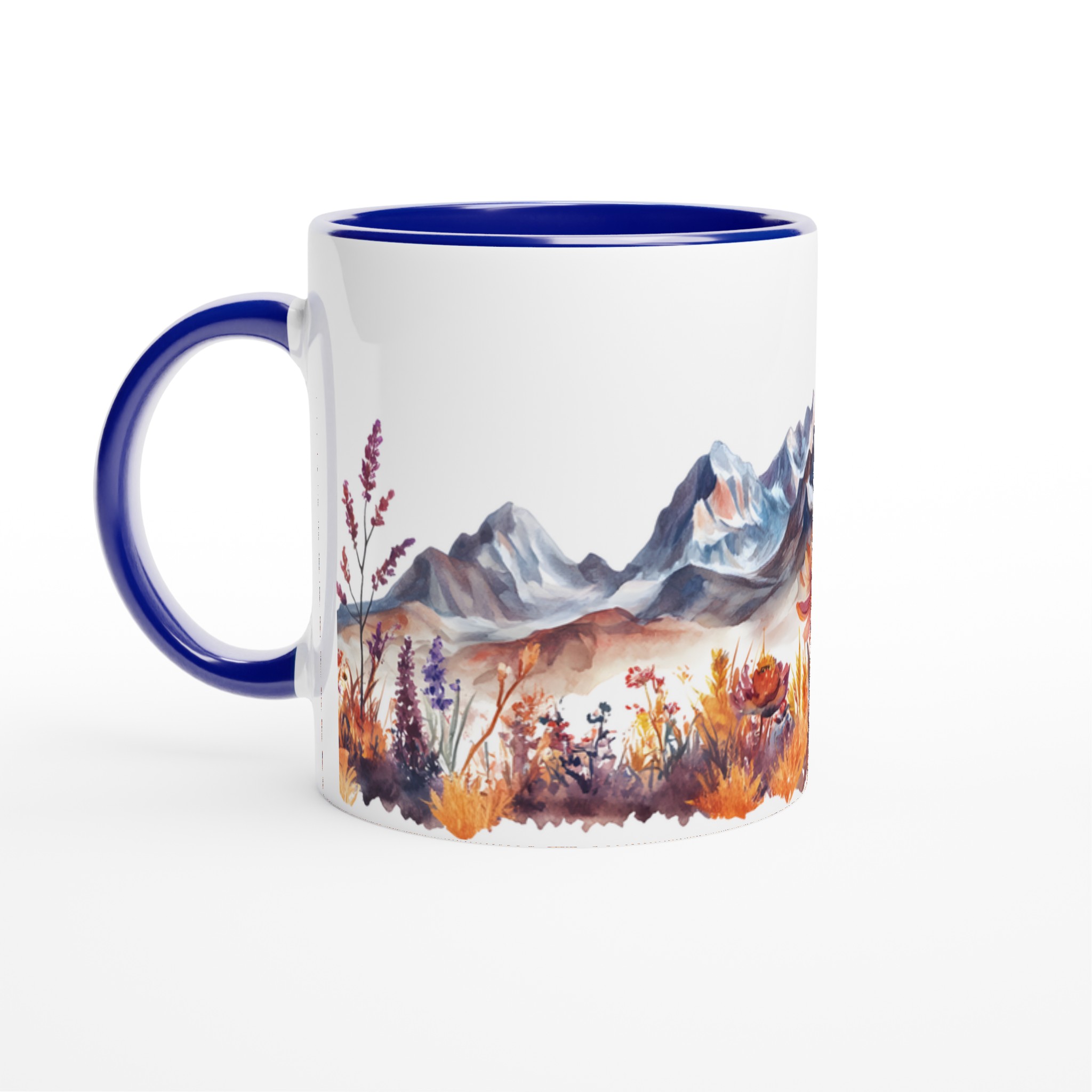 Akvarell Berg & Höstblomster Mugg – Din Unika Kaffestund i Valfri Färg! 2 81ccab3b-7117-457b-a6b8-193070bf623c