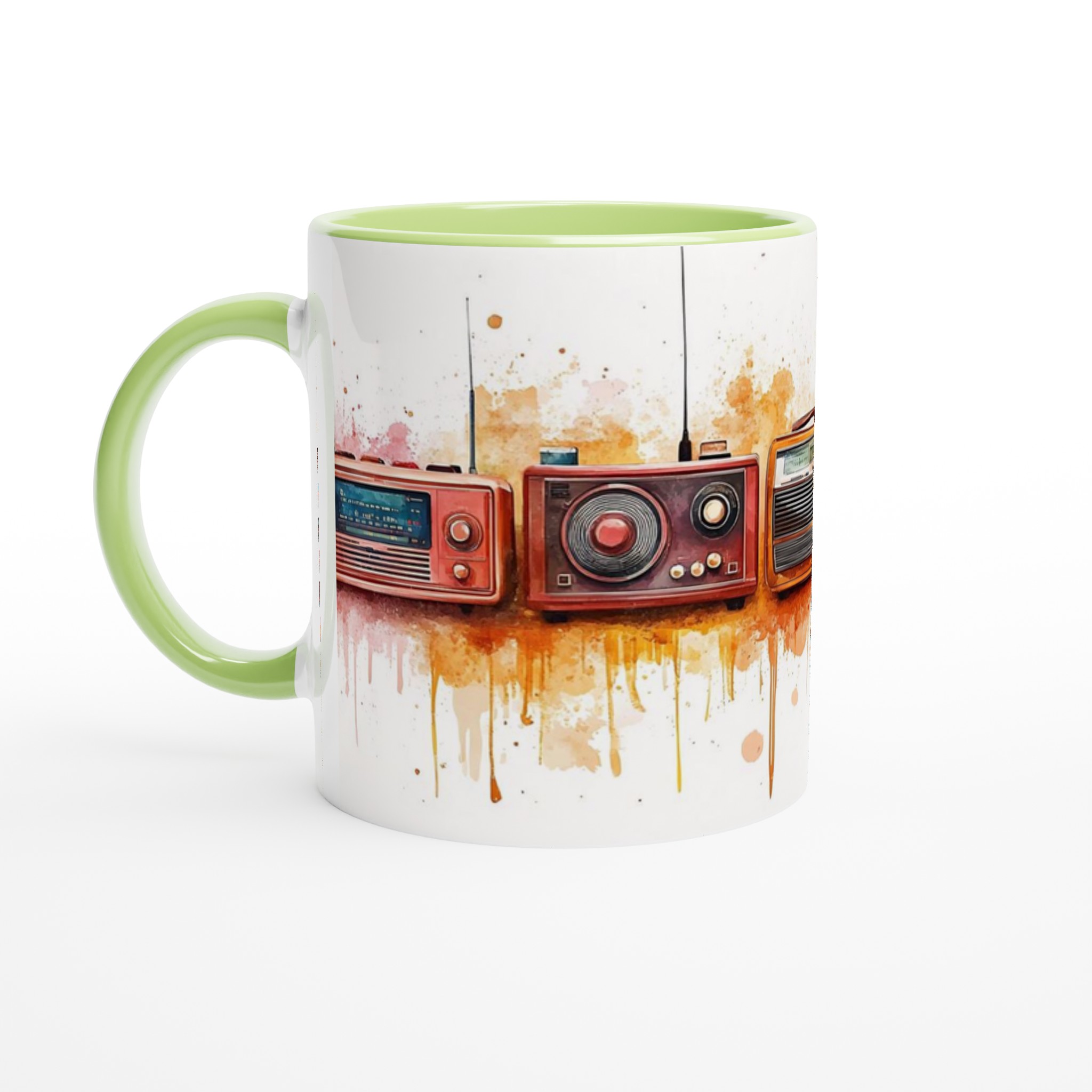 Retro Radios Akvarell Mugg – Nostalgisk Design i Ditt Val av Keramiska Färger 7 81dc16a8-5b9d-4304-b54d-d921a46a9c1b