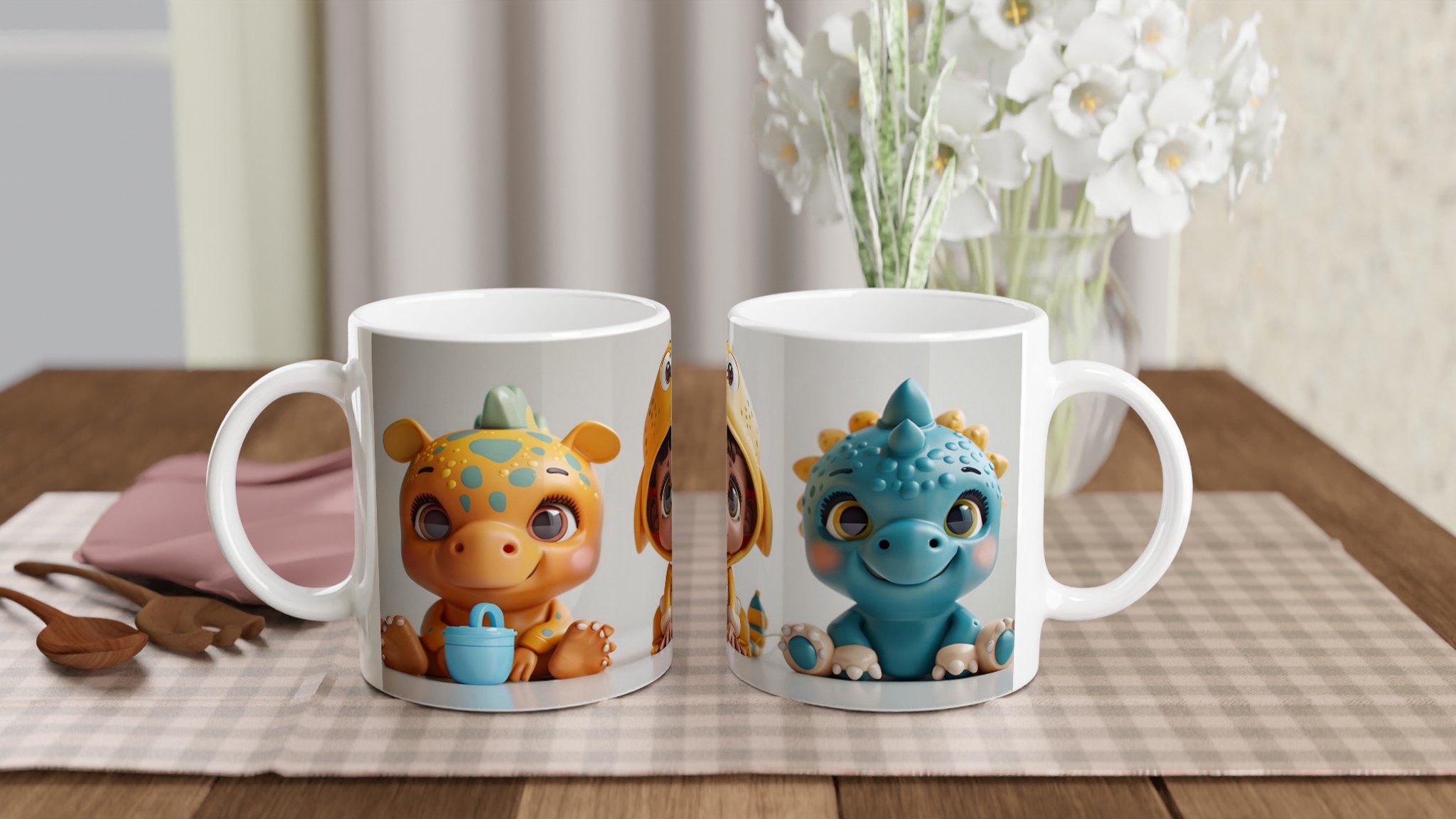 Söta Dinosaurie-Babymuggar: 11oz Keramisk Mugg för Små Äventyrare & Stora Leenden! 10 82497273-f779-45a4-8bb0-e6964a5afd67