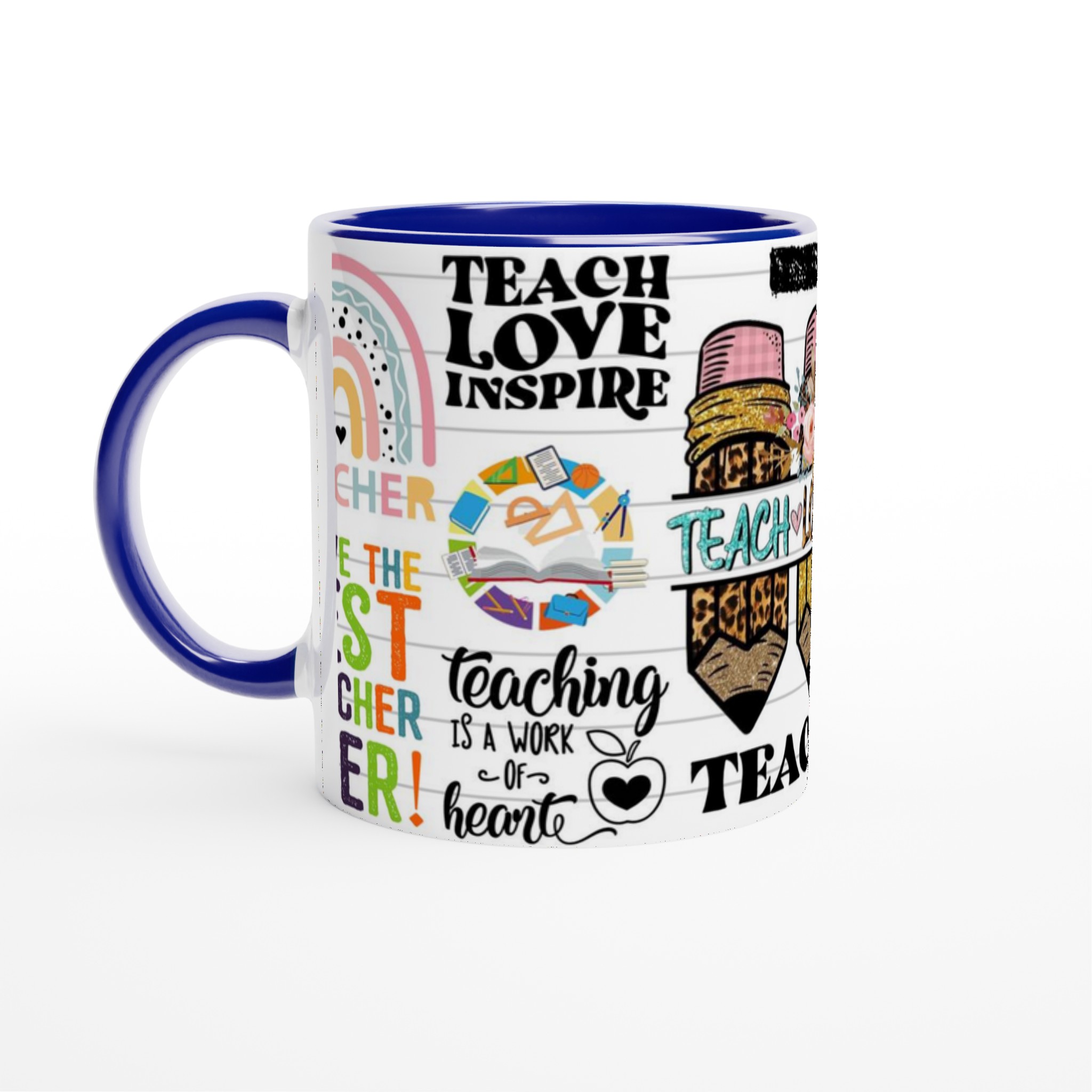 Inspirerande Lärarmugg – "Teach Love Inspire" med Färgglada Mottyrken & Valfri Färg! 2 8270447f-6616-4ca8-9f48-2b9cb2f3a368