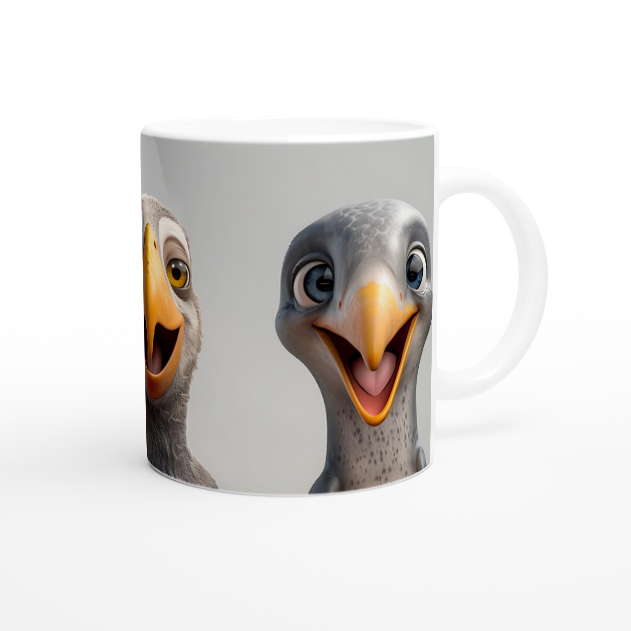 Glad Fågel Keramisk Mugg – Personlig Design för Kaffeälskare i Valfri Färg! 9 82795c9a-072c-4d0a-b670-d2b470e881ab
