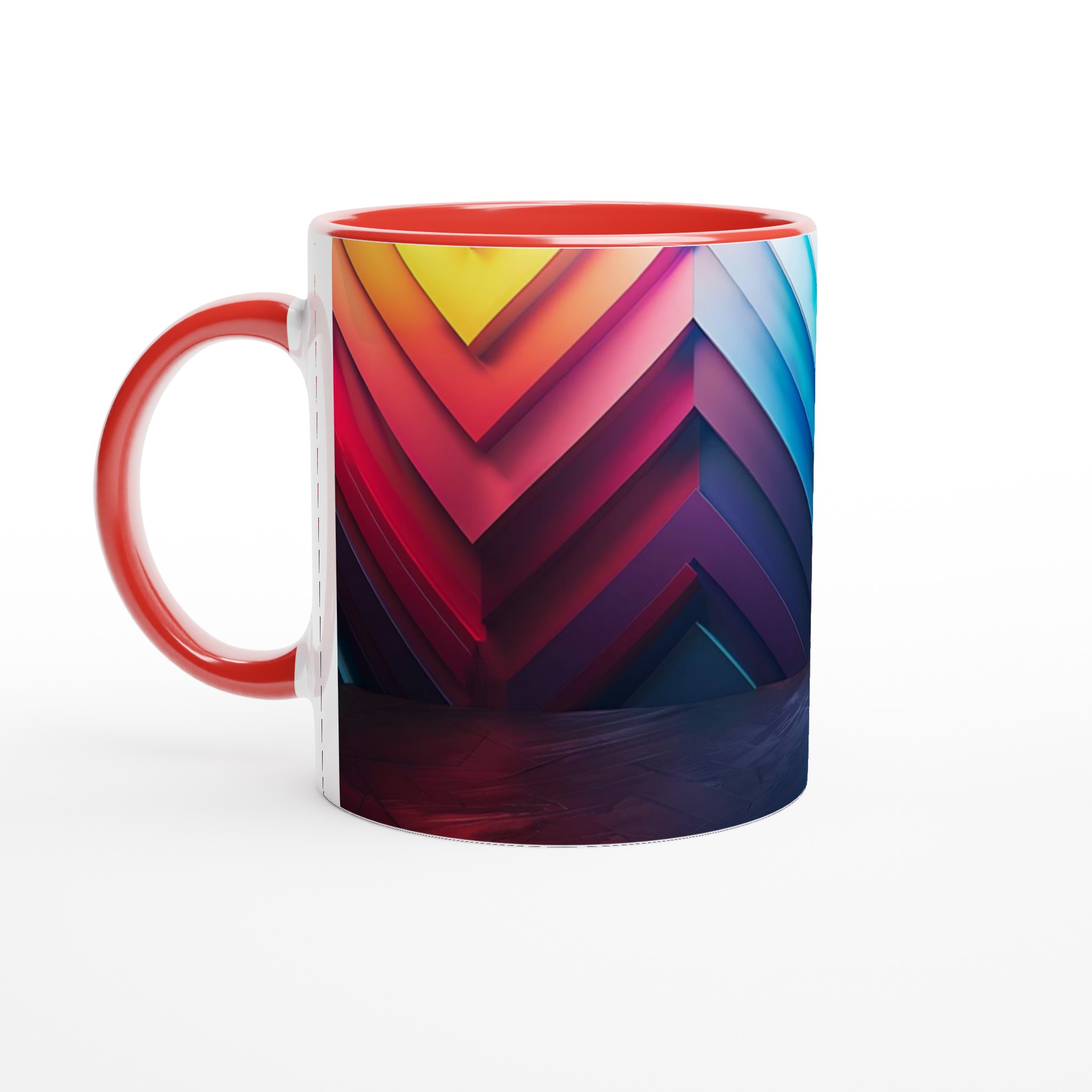 Neon Wave 11oz Keramisk Mugg – Färgglad Abstrakt Design för Din Dryck 5 827ed4f7-a08b-4acd-bdaf-f529f84bb103