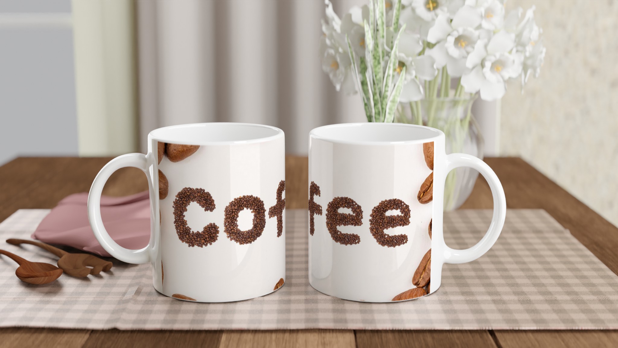Vit 11oz Keramisk Mugg – Perfekt för Kaffefantasten i Dig 10 82eb13e8-9724-483c-a651-8b88cdd06318