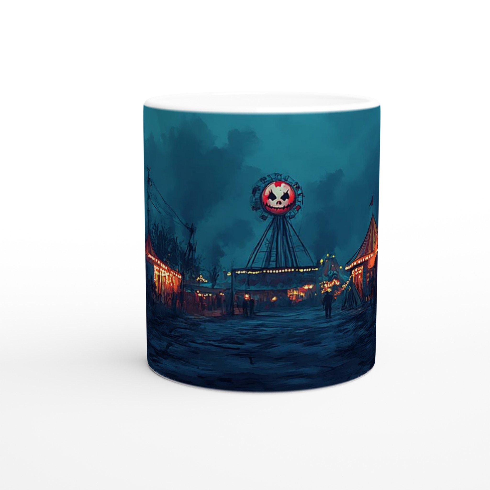 Mystisk Skräckcirkus Mugg – 11 oz Keramisk Kaffemugg i Ditt Val av 7 Färger 8 83114e38-7db0-4ca2-b961-e23c829e896e
