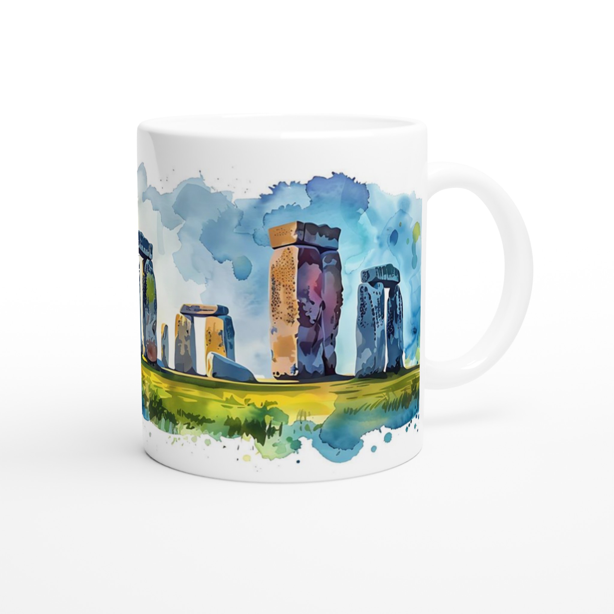 Stonehenge Watercolor Mugg – Konstig Inspirerad Design i 7 Färgglada Nyanser 9 832091fe-31fc-440e-aa93-440d13250fb5