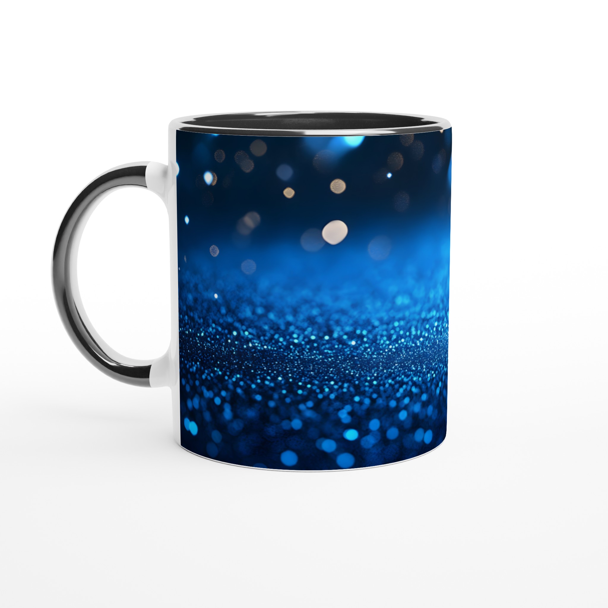 Stjärnklar Natt 11oz Keramikmugg - Blå Glittereffekt & Valfri Färg 4 8323c01c-68fc-4cf3-a213-872ce587fda5