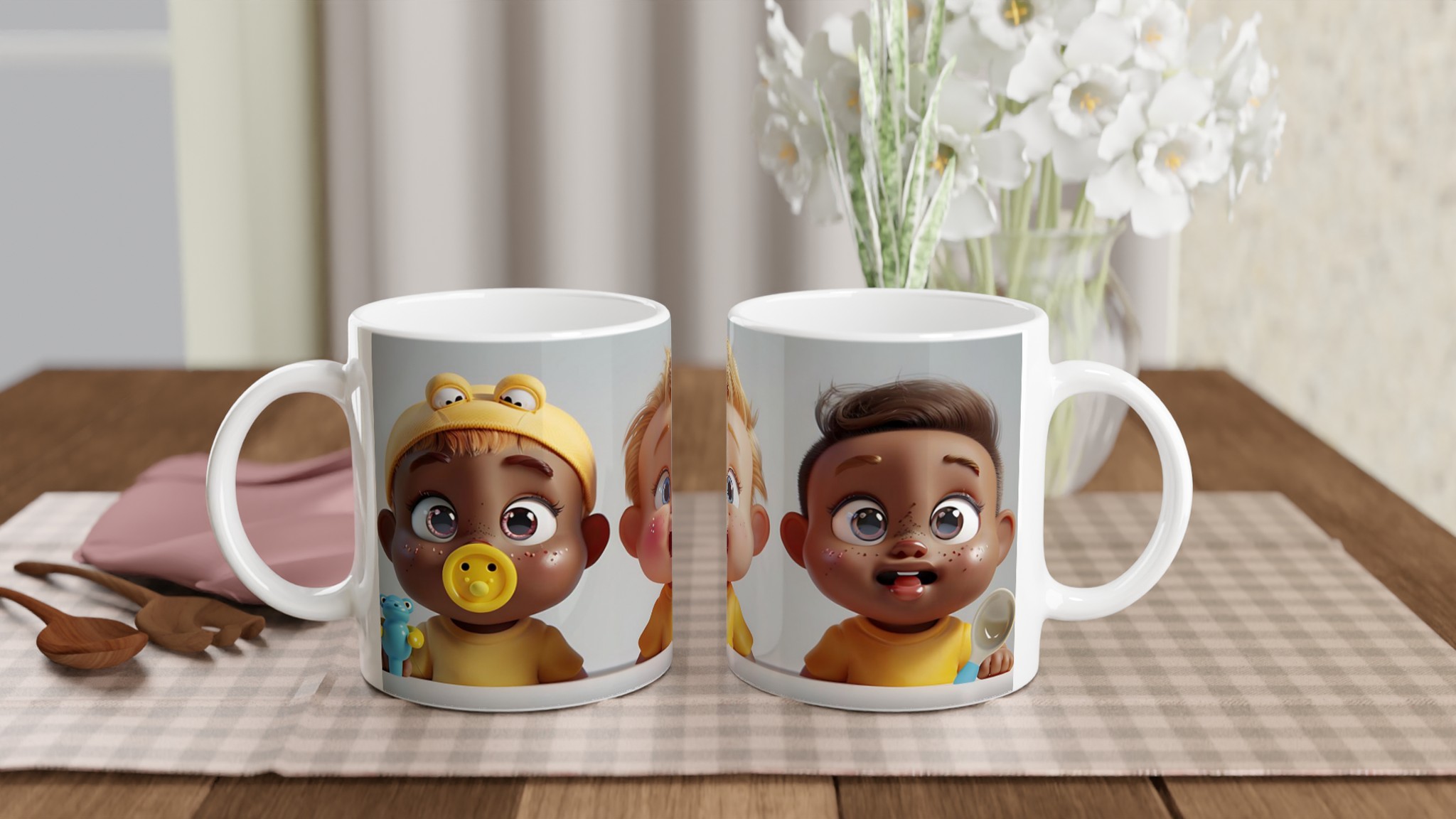 Söta Babyvänner Keramisk Mugg – Personlig Favorit i Flera Färger 10 8373a5eb-b999-4c43-a6c2-c88f5e9bfc80