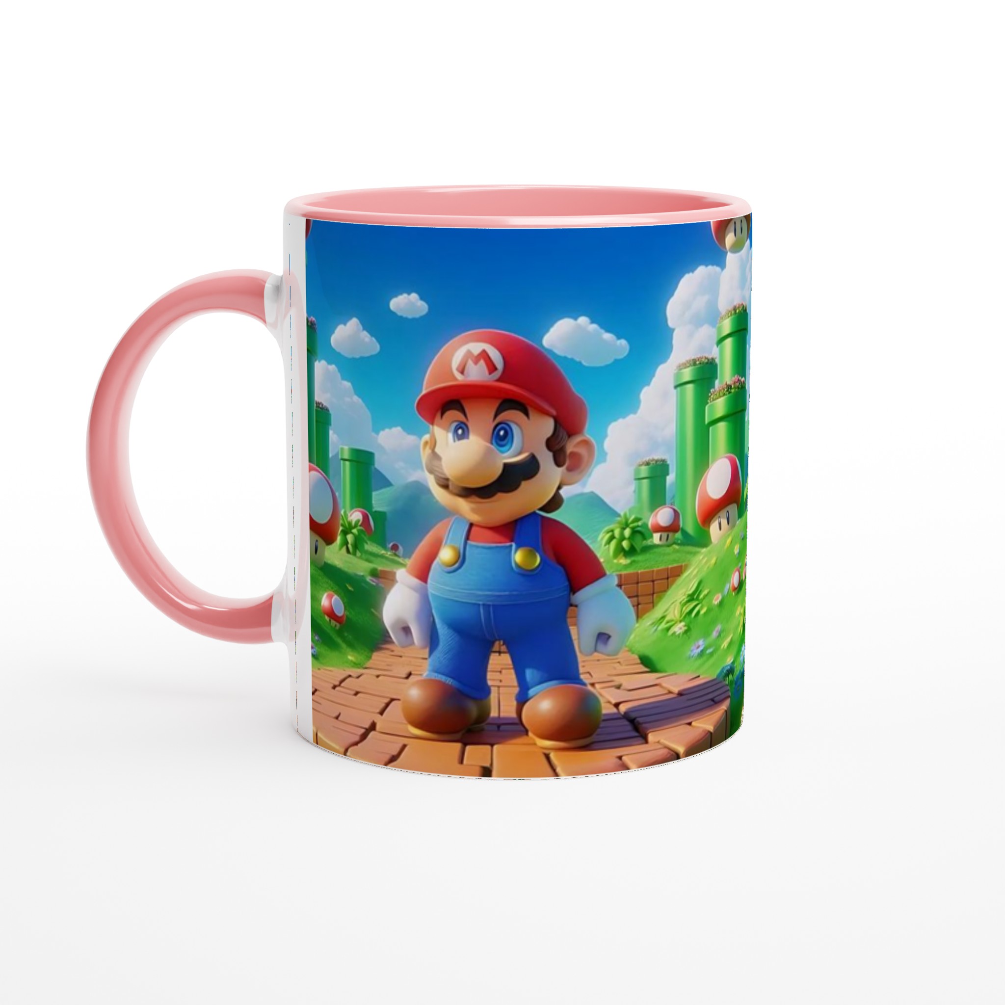 Vit 11oz keramisk mugg med färgstarkt och lekfullt spelmotiv i sju glada färger 6 83a9eb25-0aa5-4e6e-a3cb-e94273f460de