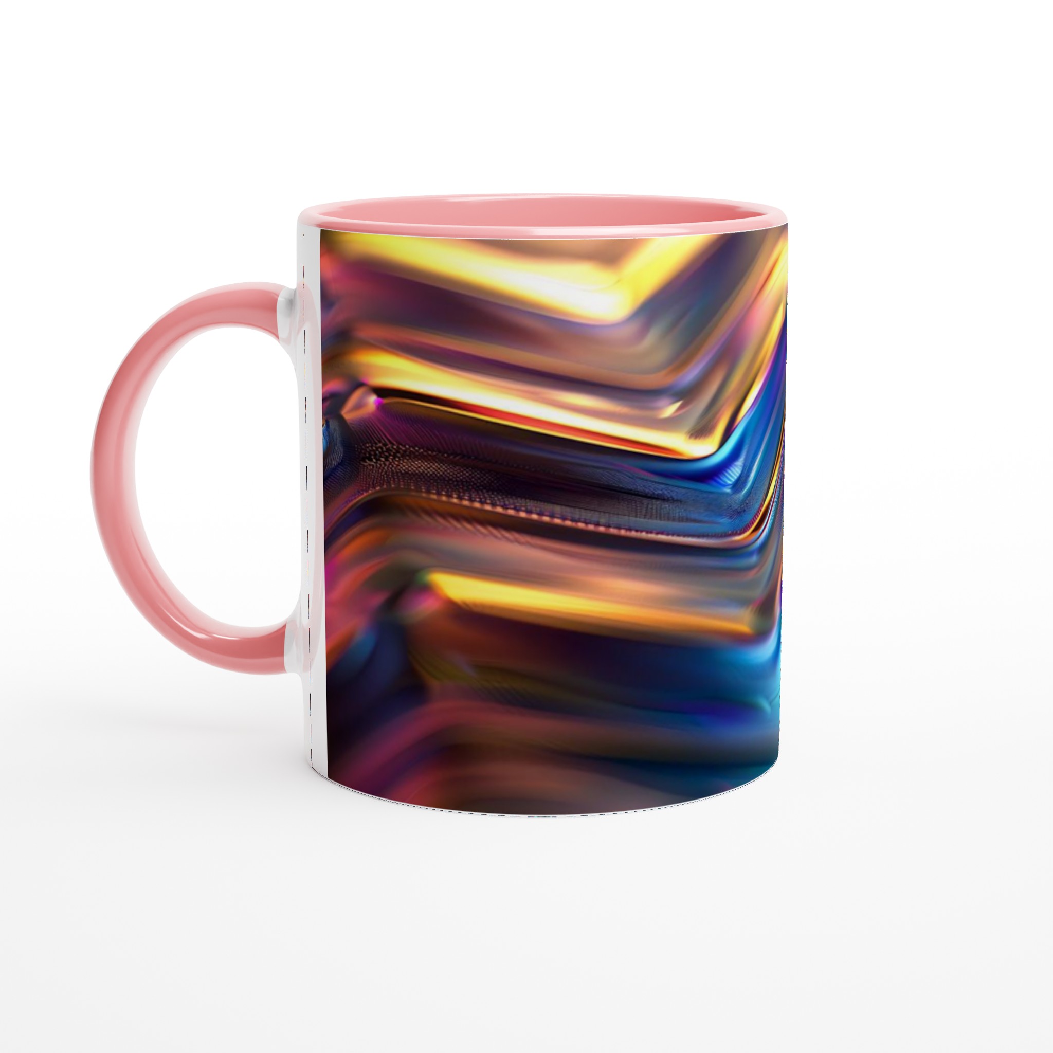Abstrakt Holografisk 11oz Keramisk Mugg – Vibrerande Färger för en Magisk Kaffestund 6 83b4db3c-2fce-468a-b16b-d2da2714a351