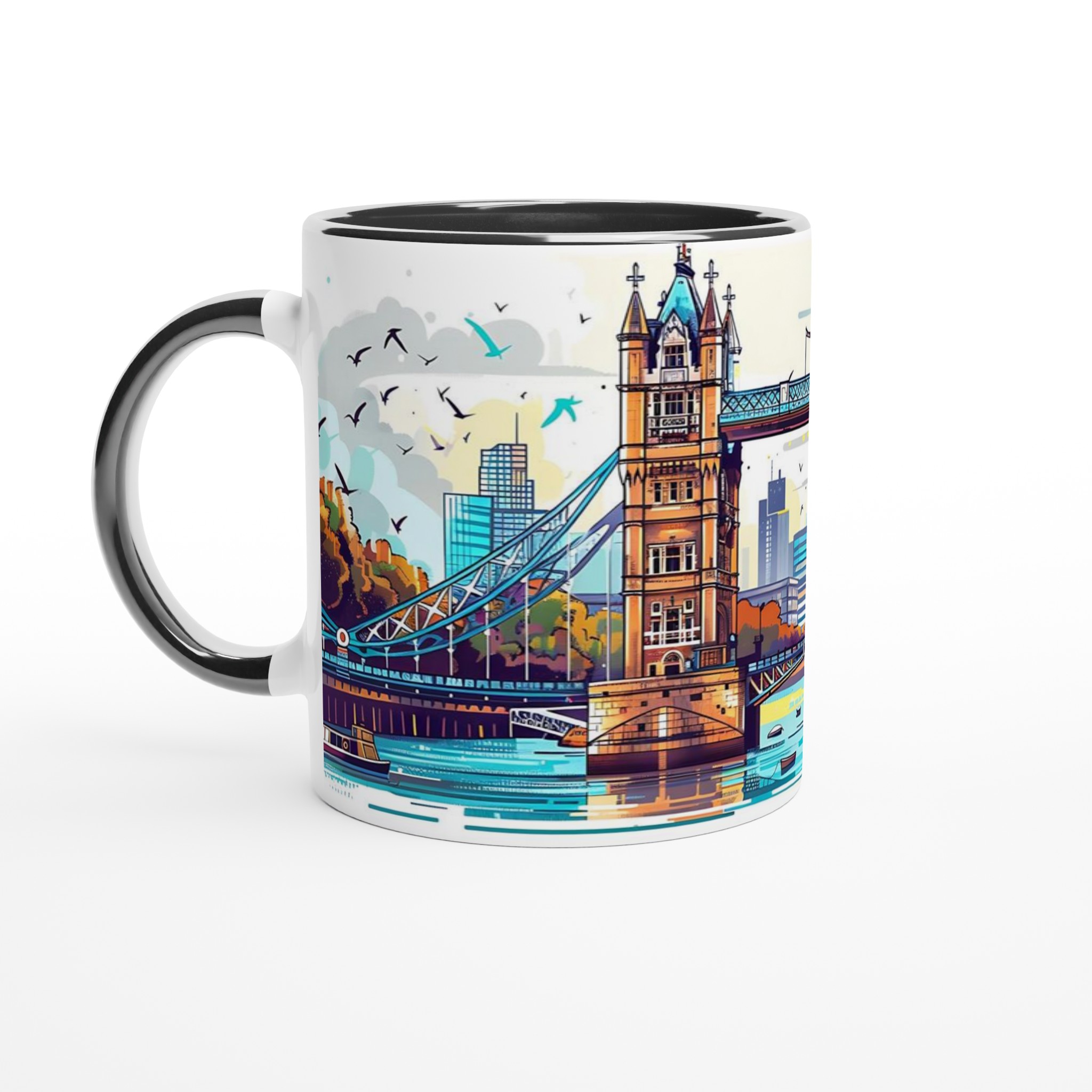 London Bridge Akvarellmugg – Konstnärlig 11oz Keramikmugg i ditt färgval 4 83e0dad2-4e5b-45fd-a267-96dd4422978c