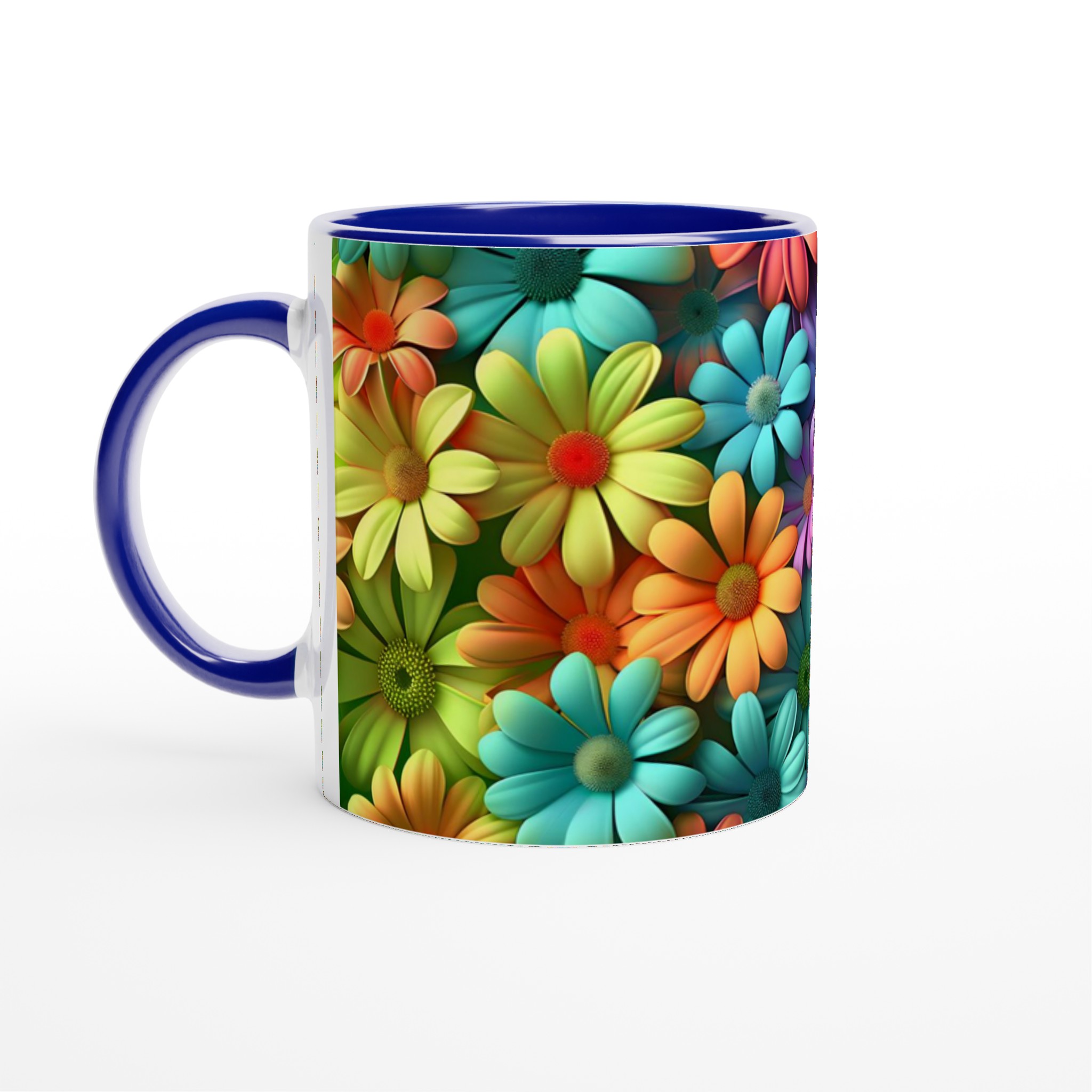 Färgglad Blommig Keramikmugg 11oz – Välj din glada färg! 2 83e5b6c6-ecad-498b-b11a-35f412d52631