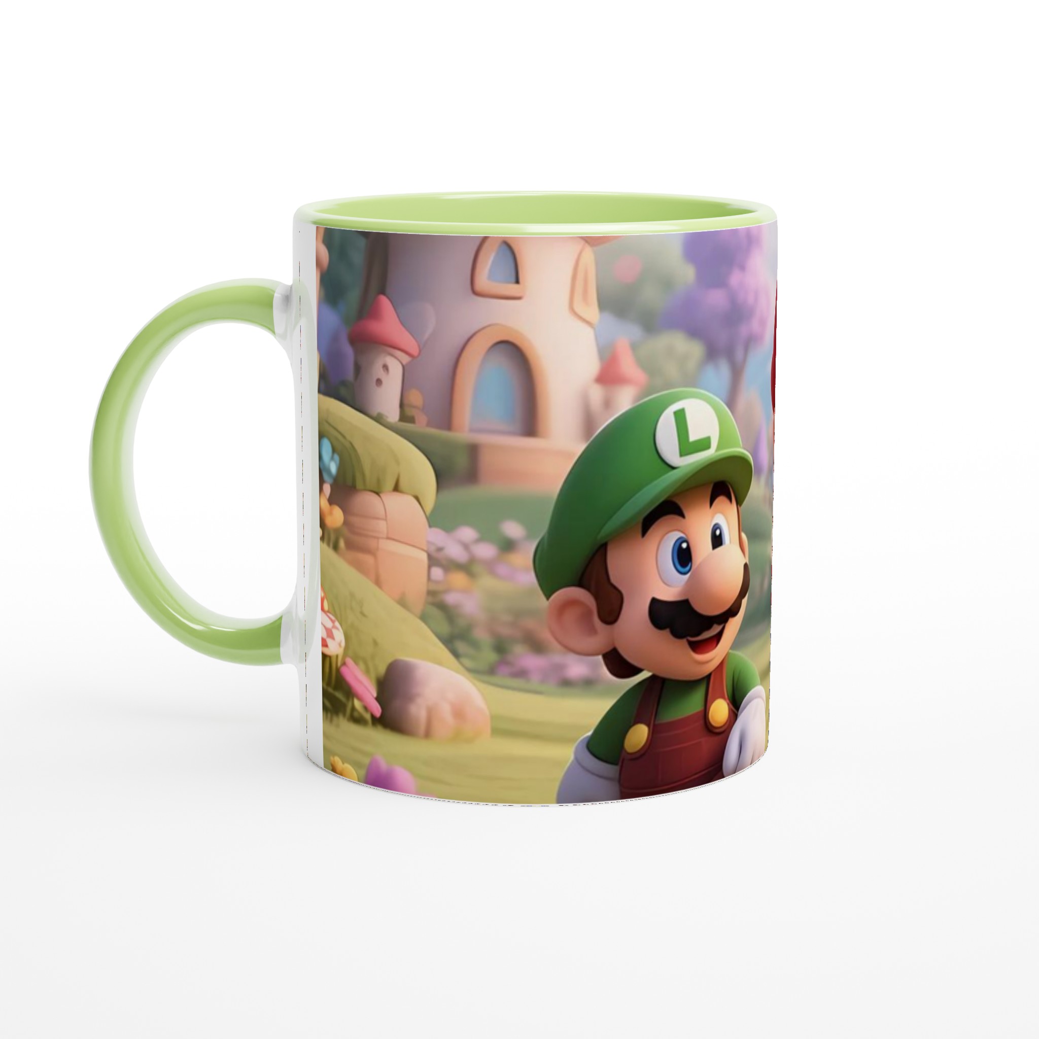 Vit 11oz keramisk mugg med lekfull Super Mario-design i flera färger 7 83ebb7d5-aba5-4bc5-aedb-bf40c6acc3f1