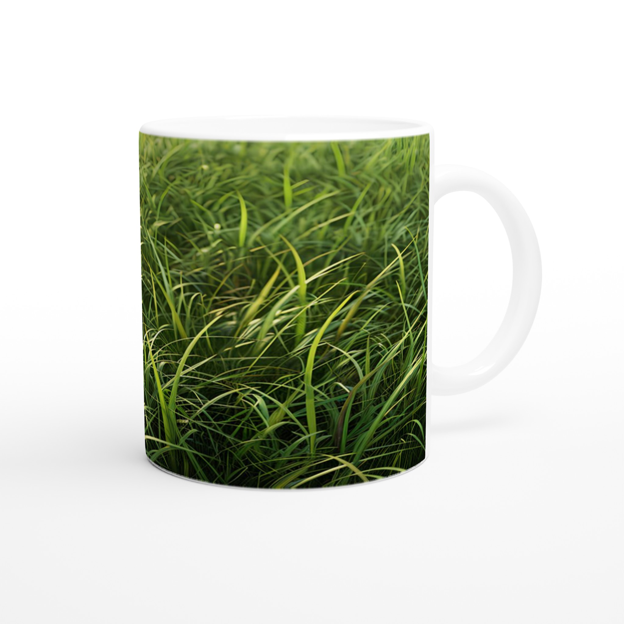 Grönskande Gräsmotiv Mugg – 11oz Keramikmugg för en Naturinspirerad Kaffestund i Din Valfria Färg 9 83f607a0-5820-4ab9-b114-61bde8f73fd0