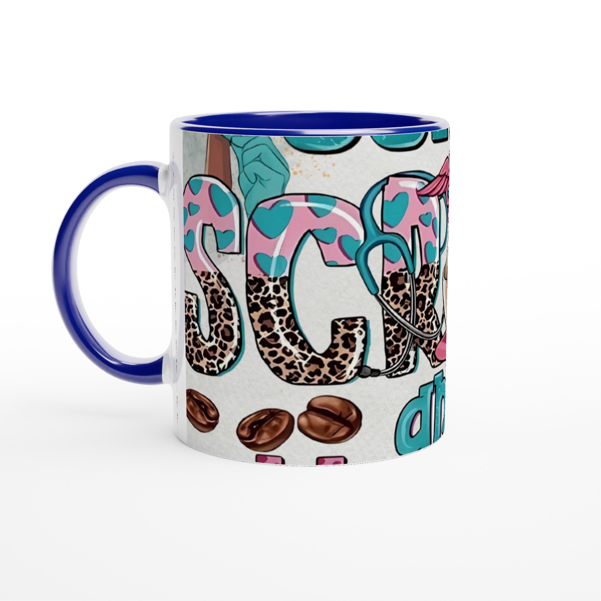 Vit 11oz keramisk mugg med lekfull leopard- och hjärtmönster – välj din perfekta färg 2 83fbfbf9-2a1a-424c-9971-45626bd99886