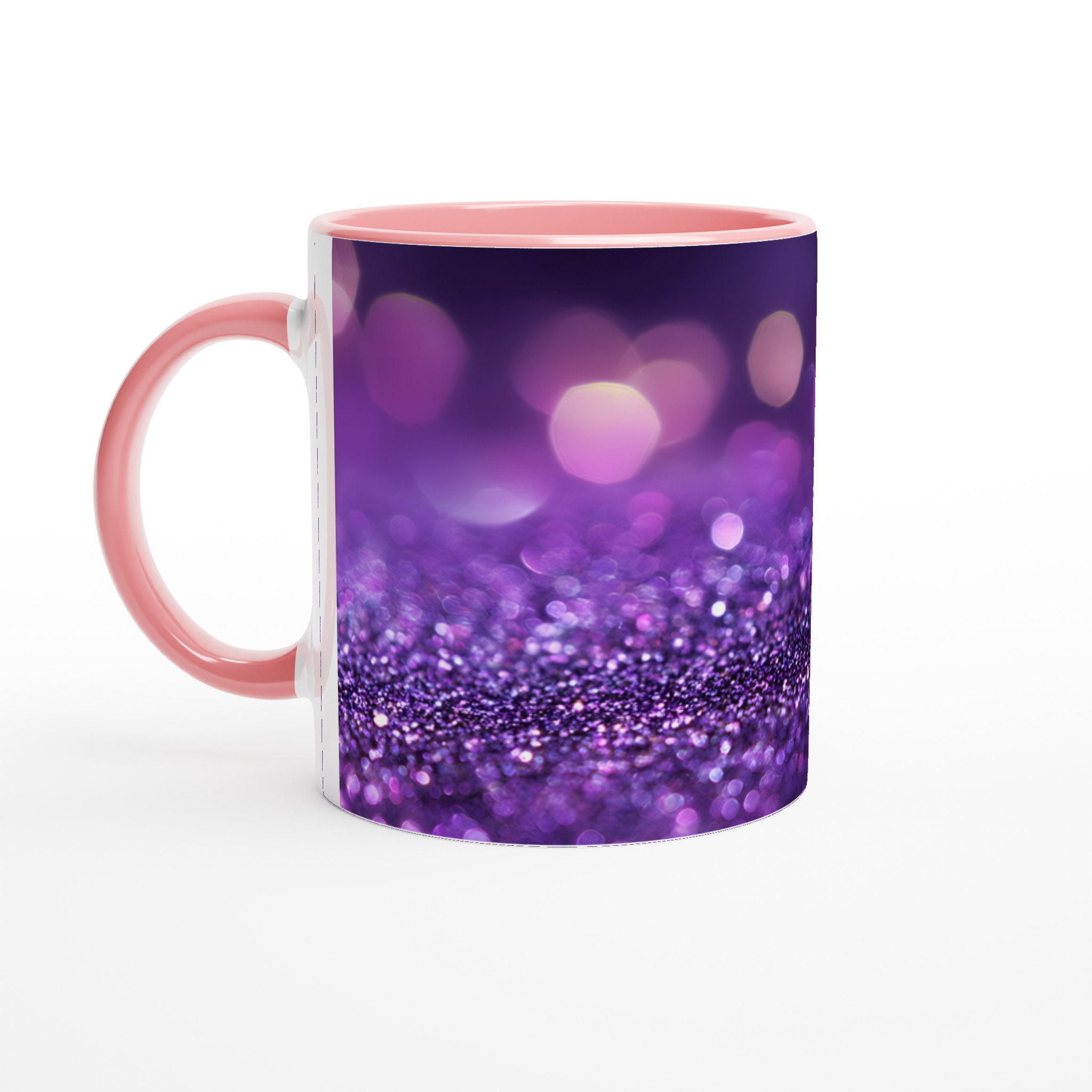 Glittrande Lila Keramikmugg – 11 oz Vit Mugg för En Förtrollande Dryckesupplevelse 6 842627b5-3073-4adf-bed0-4a08384fa90a