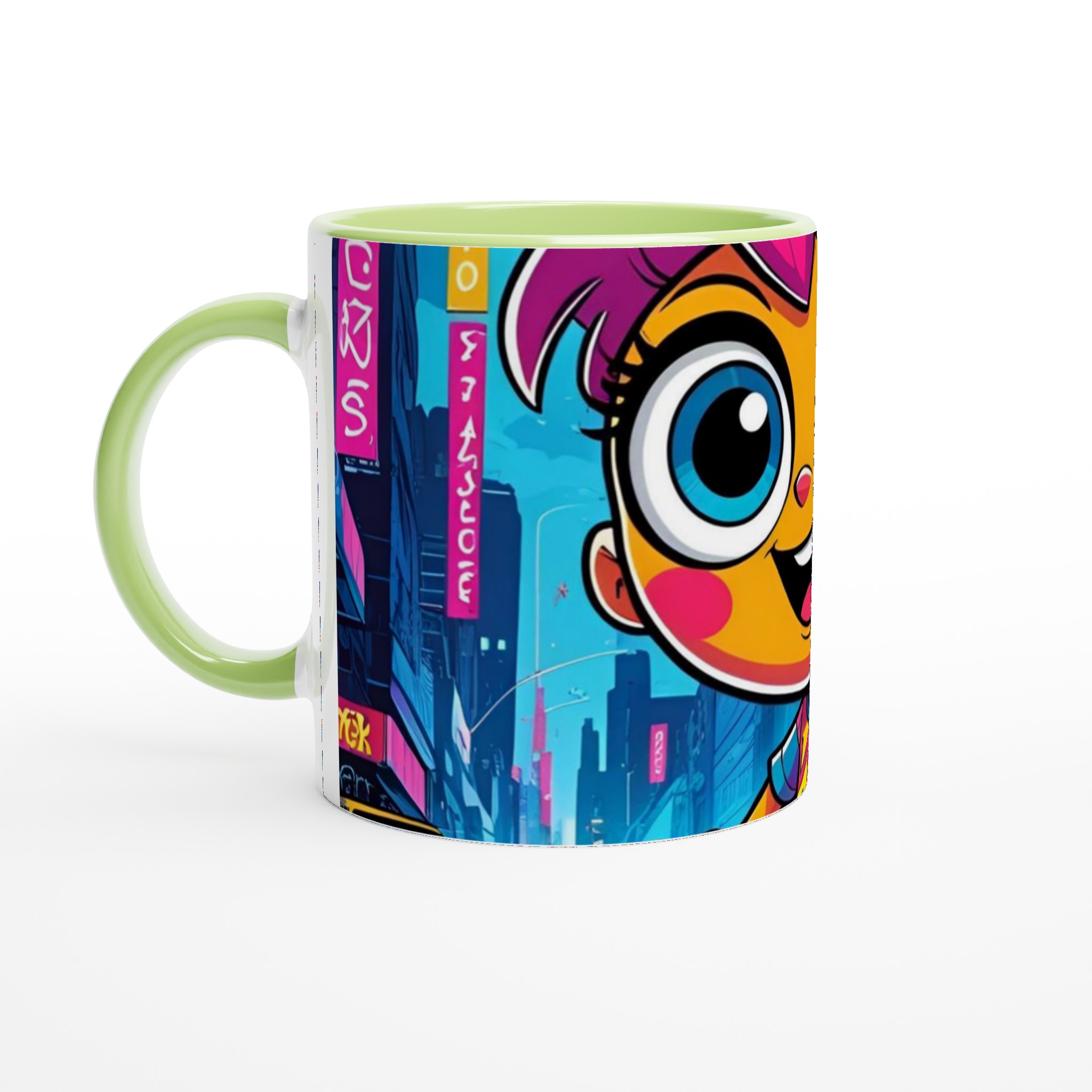 Färgstark 11oz keramisk mugg med lekfull karaktär i flera livfulla färger 7 84371dd3-244e-4329-bd84-c4bfff177892