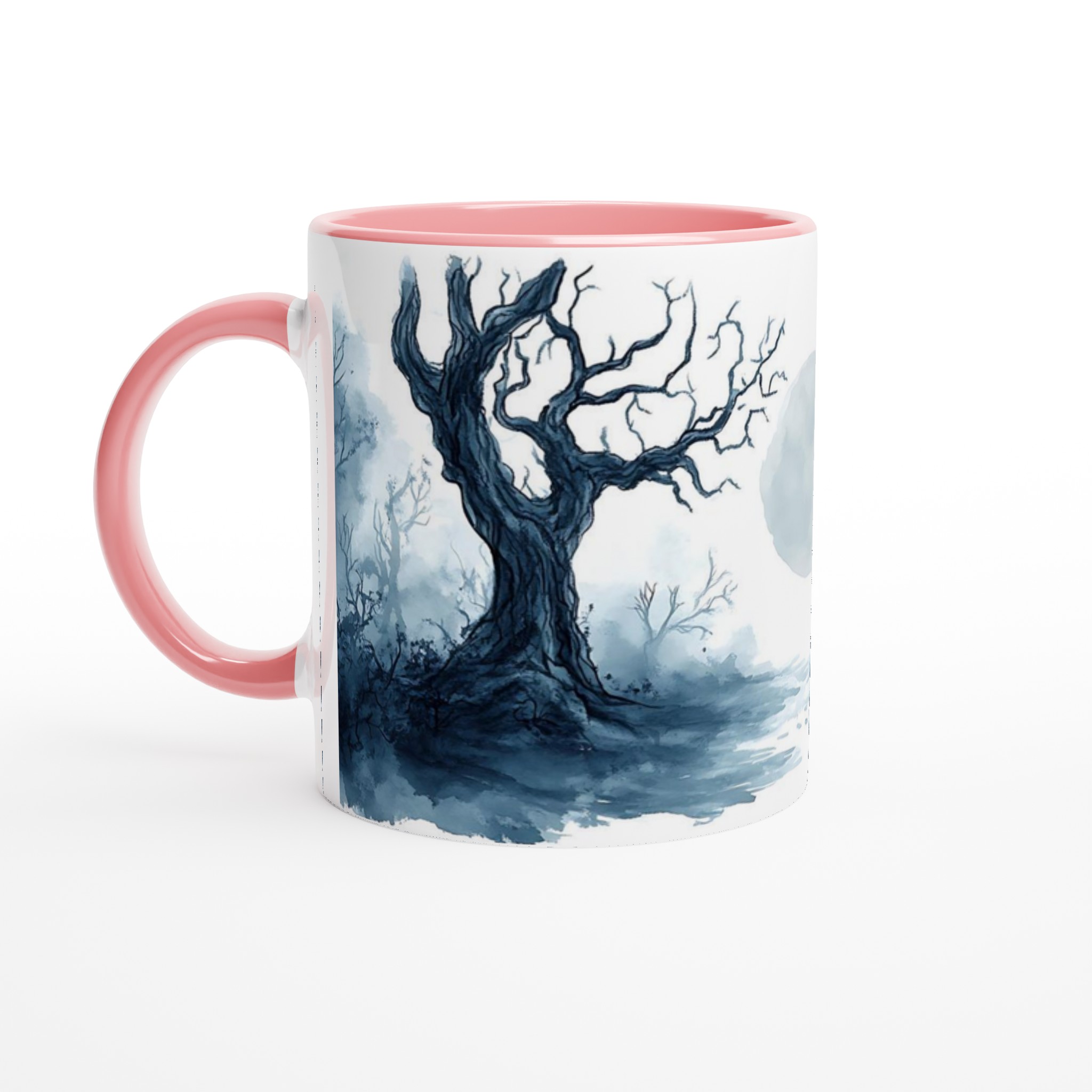 Mystisk Månnatt 11oz Keramisk Mugg – Drömsk Skogsdesign i Akvarell 6 8453d445-5f3a-4bb8-a075-2caa3604654f