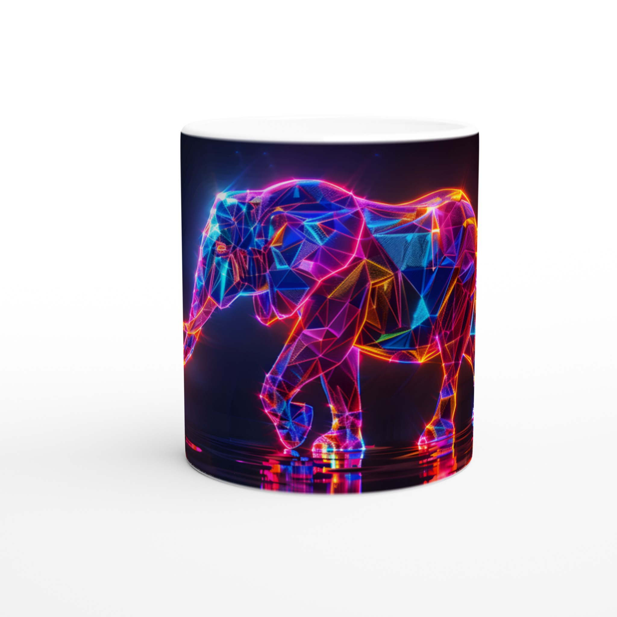Digital Elephant Neon Glöd - 11oz Keramikmugg 8 845ed280-fd8a-4b00-85c0-3d9984d64915