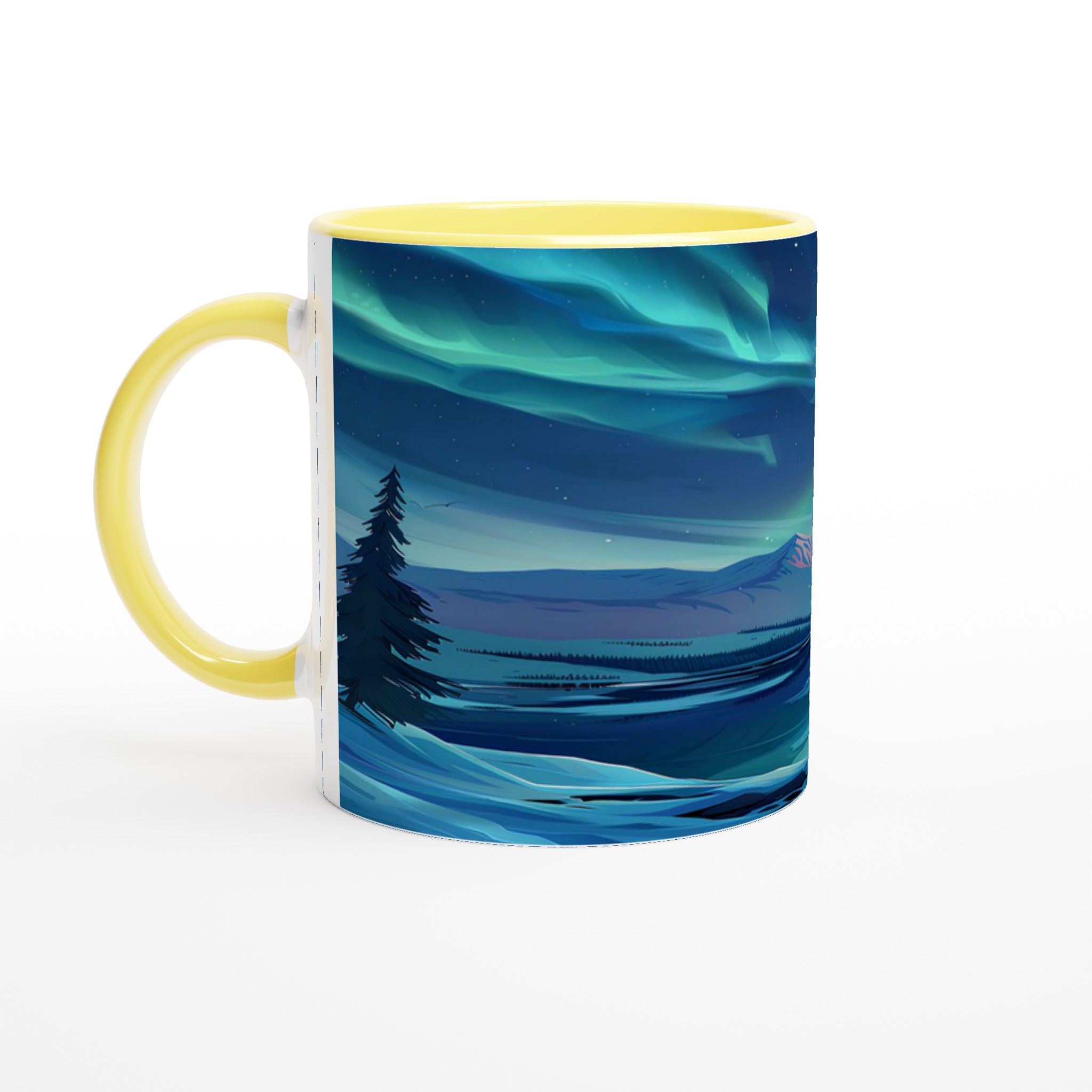 Nordic Aurora Keramikmugg – Magiska Norrsken på 11oz Kaffemugg 3 8471087c-e54c-4178-971a-b403c8eb1662