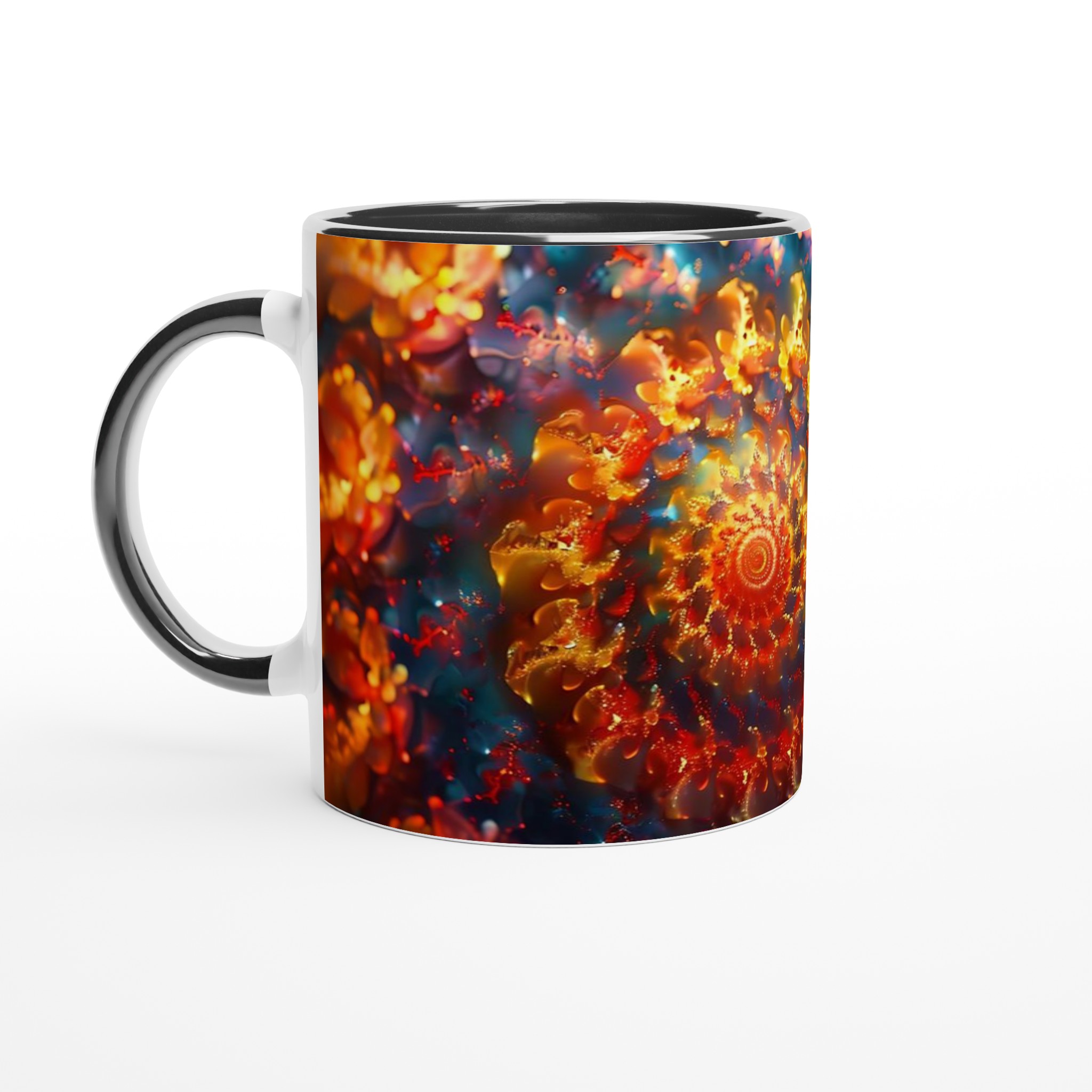 Abstrakt Spiral Keramikmugg - 11oz, Välj mellan 7 levande färger för din unika stil 4 848936cf-063d-402d-bdeb-d1a0dc013916