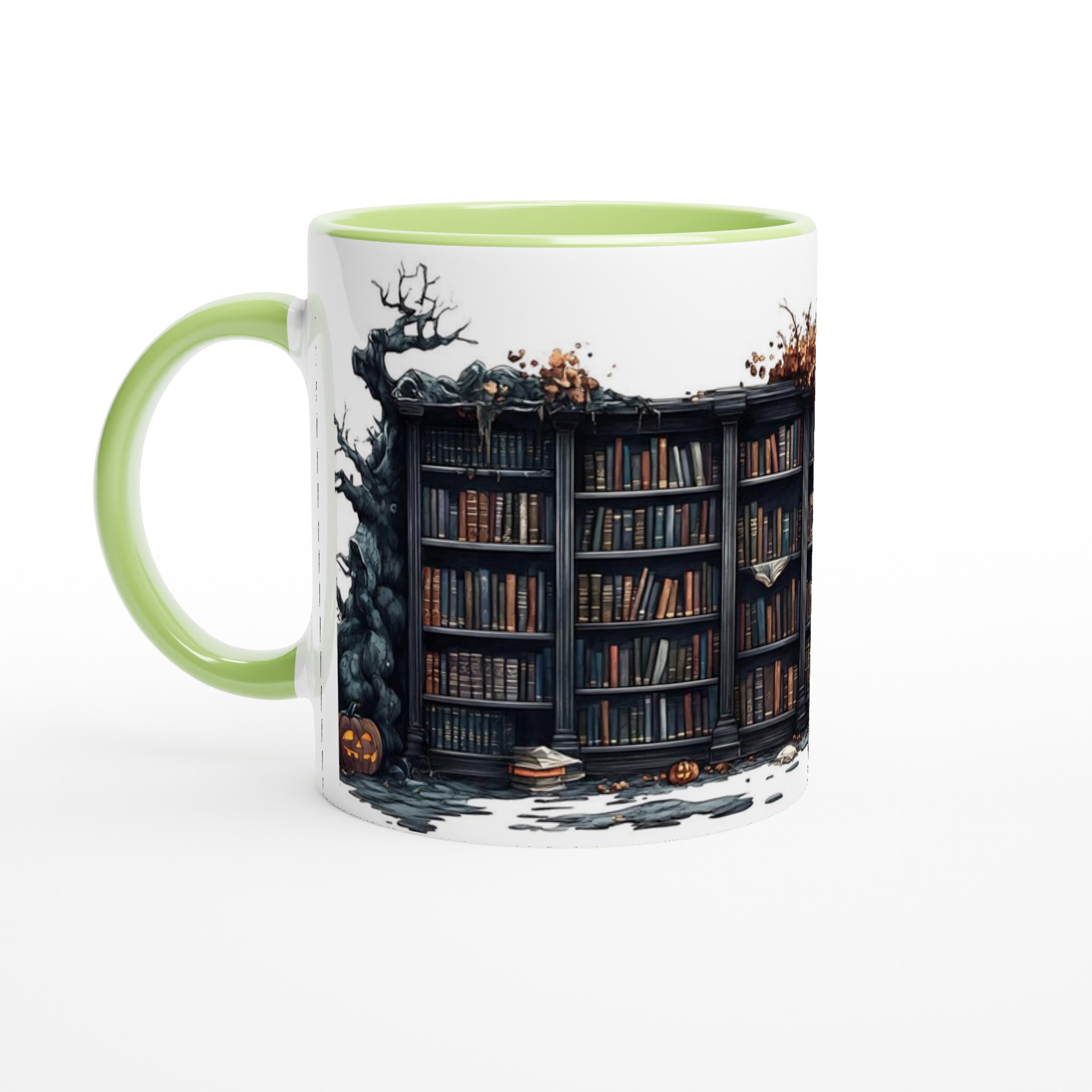 Mystisk Bibliotek Halloween Mugg – 11 oz Keramikmugg för Skrämmande Goda Drycker 7 84c8676b-c029-4365-8abc-74673e6b1114